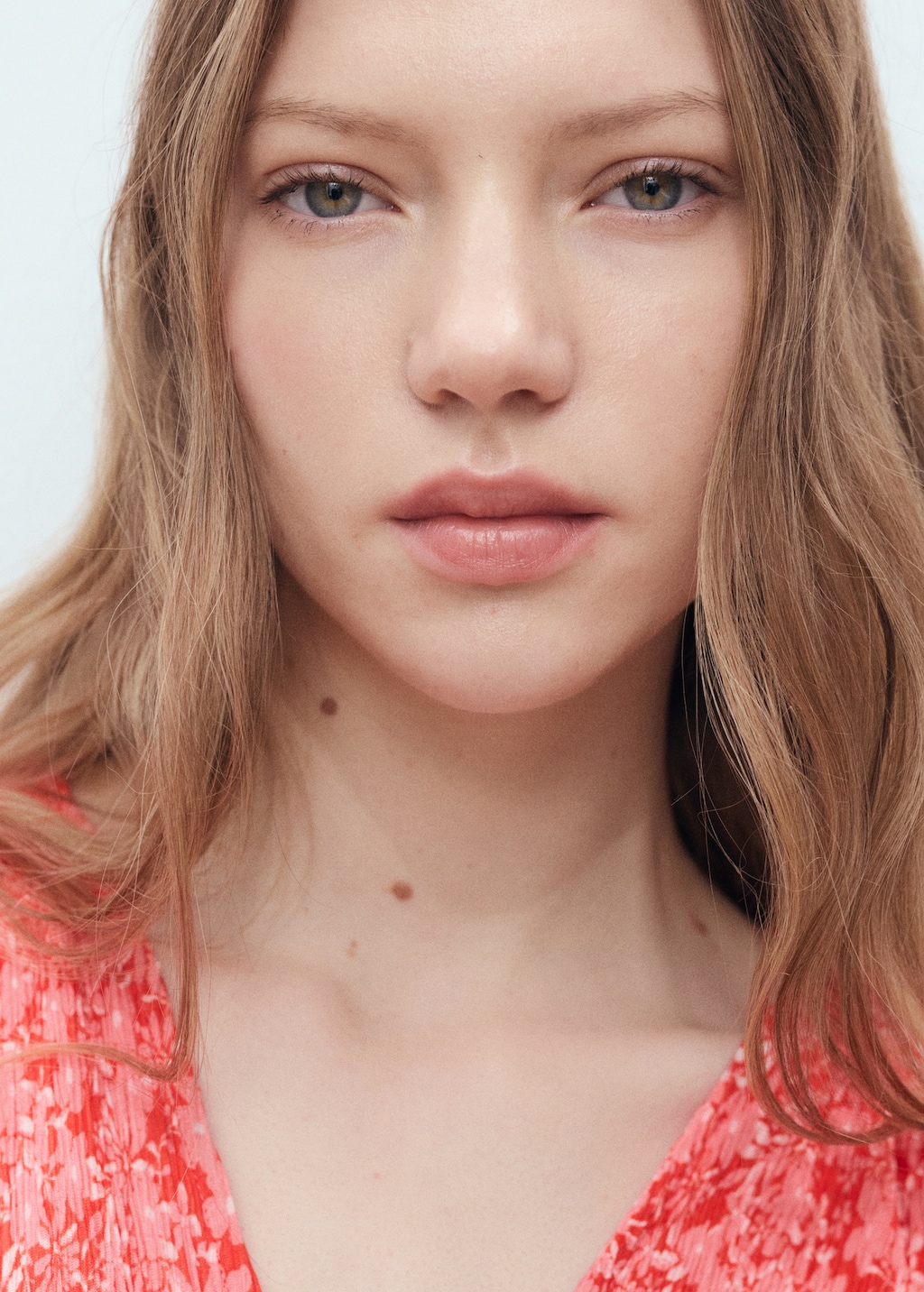 Printed V-neck dress