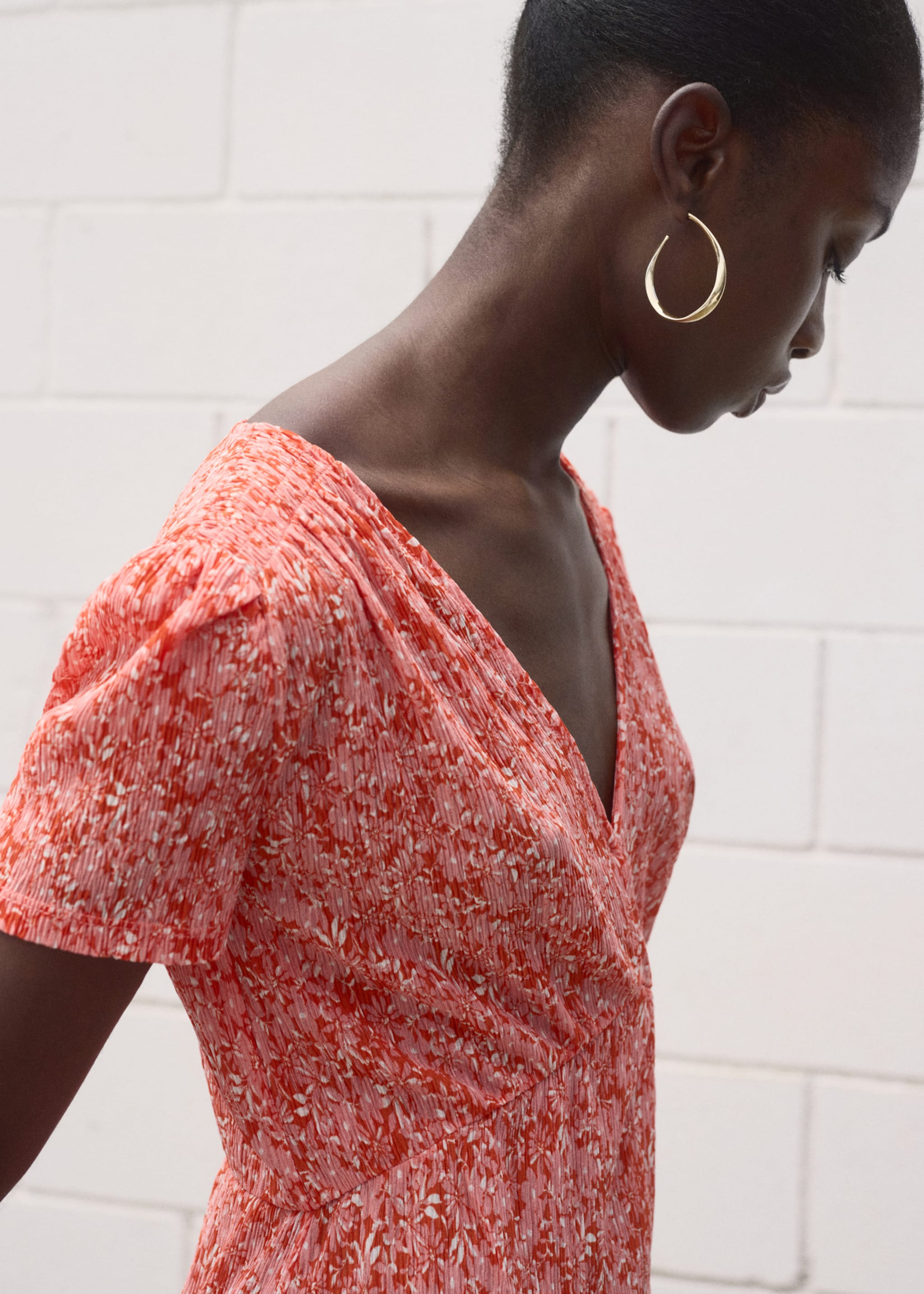 Vestido estampado corto - Detalle del artículo 1