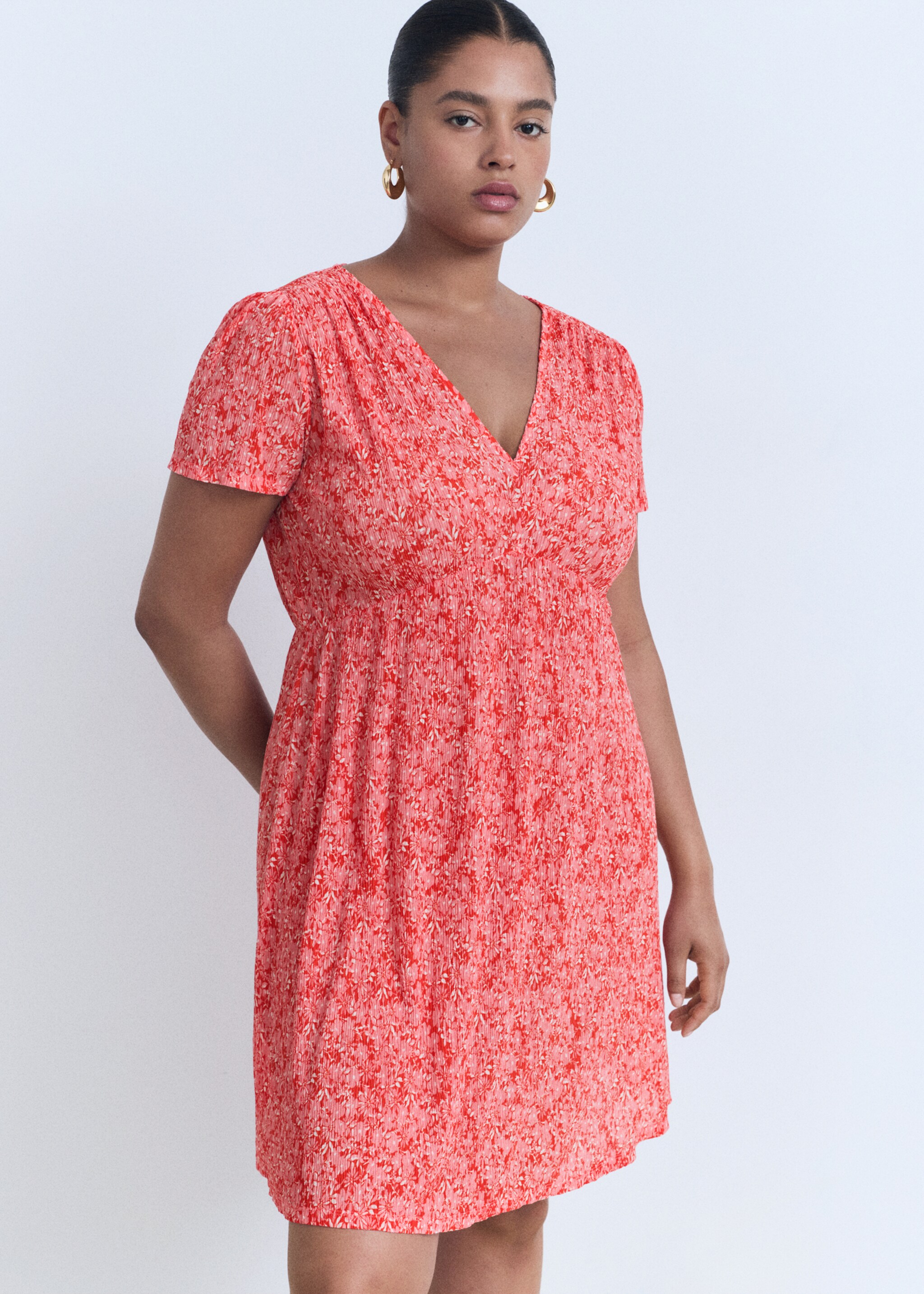 Vestido estampado corto - Detalle del artículo 5