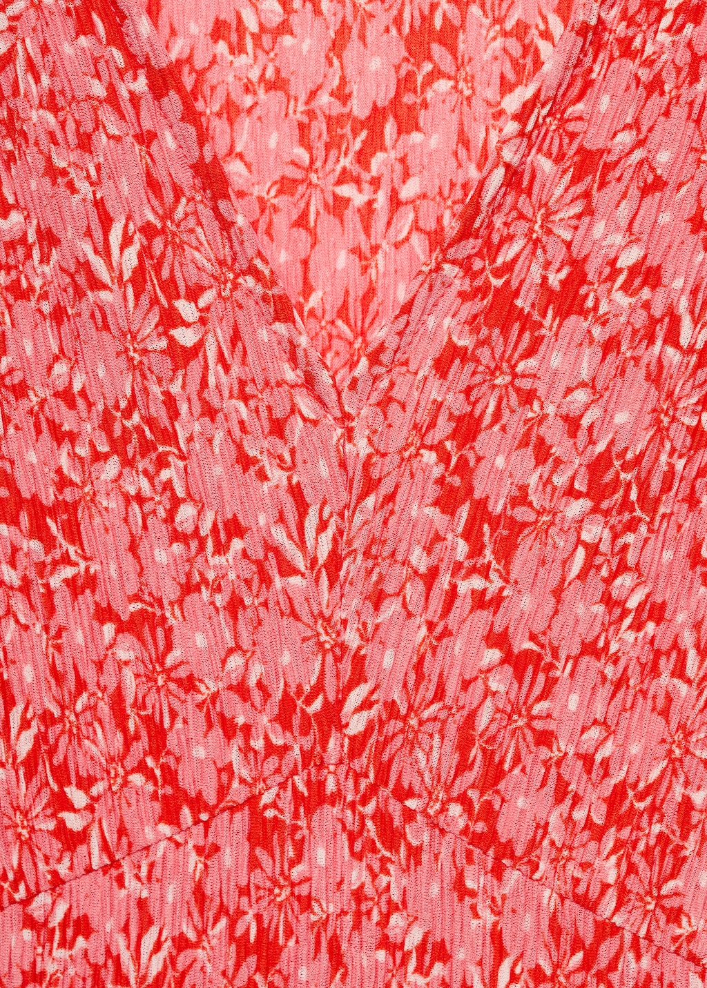 Printed V-neck dress