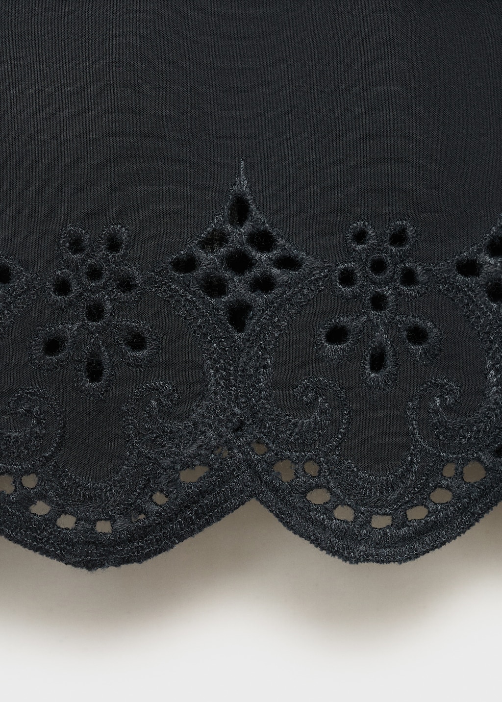 Embroidered crop top