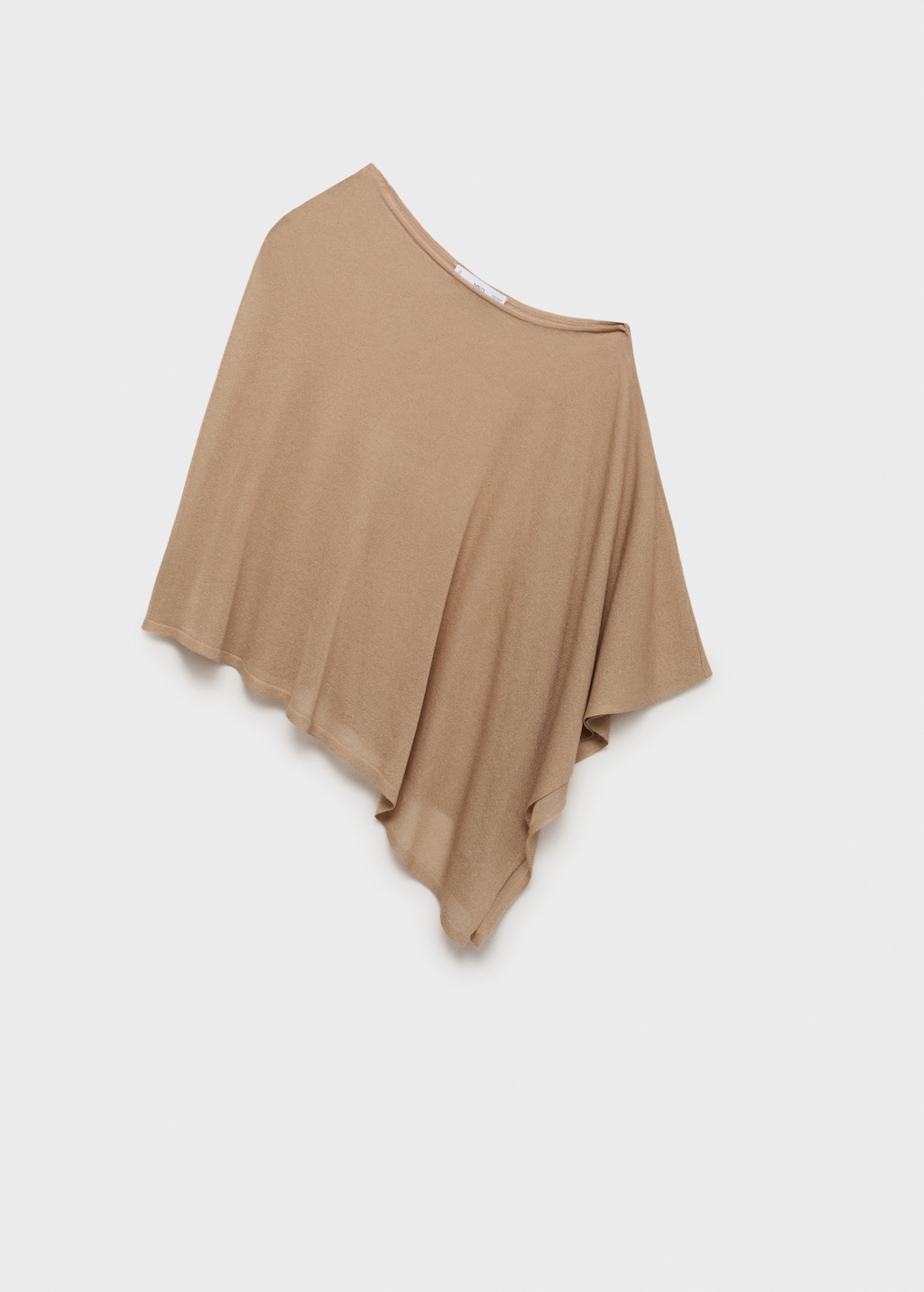 Asymmetrical knitted cape | MANGO Moldova