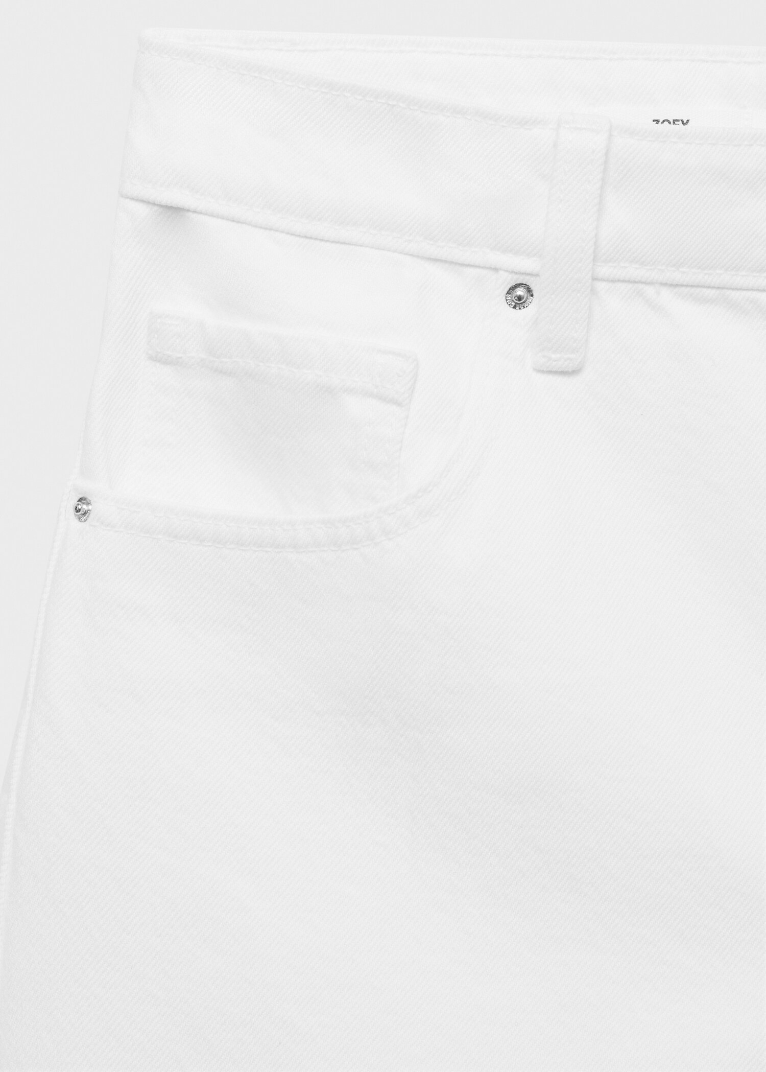 Shorts denim rectos tiro alto - Detalle del artículo 0