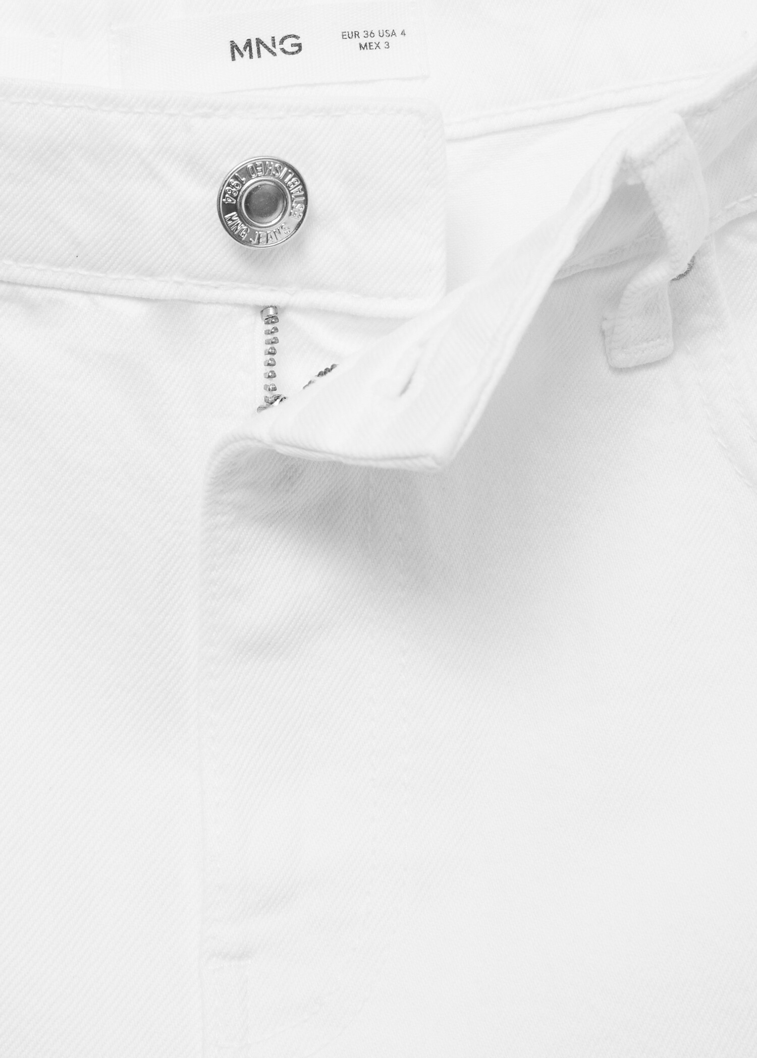 Shorts denim rectos tiro alto - Detalle del artículo 8