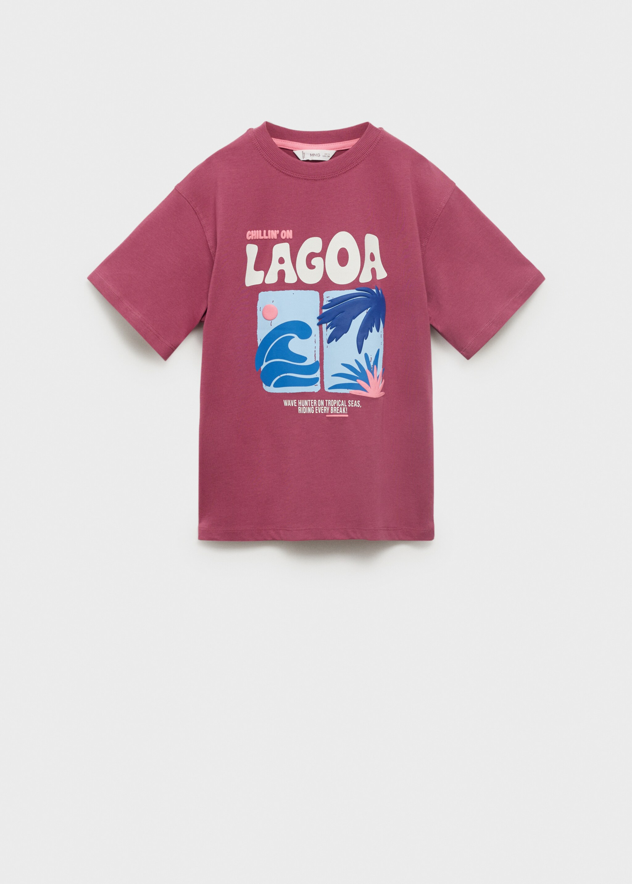 Bedrukt T-shirt met korte mouwen - Artikel zonder model