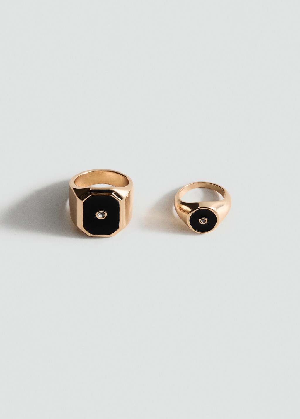 Set of 2 combined rings - Women | MANGO United Arab Emirates