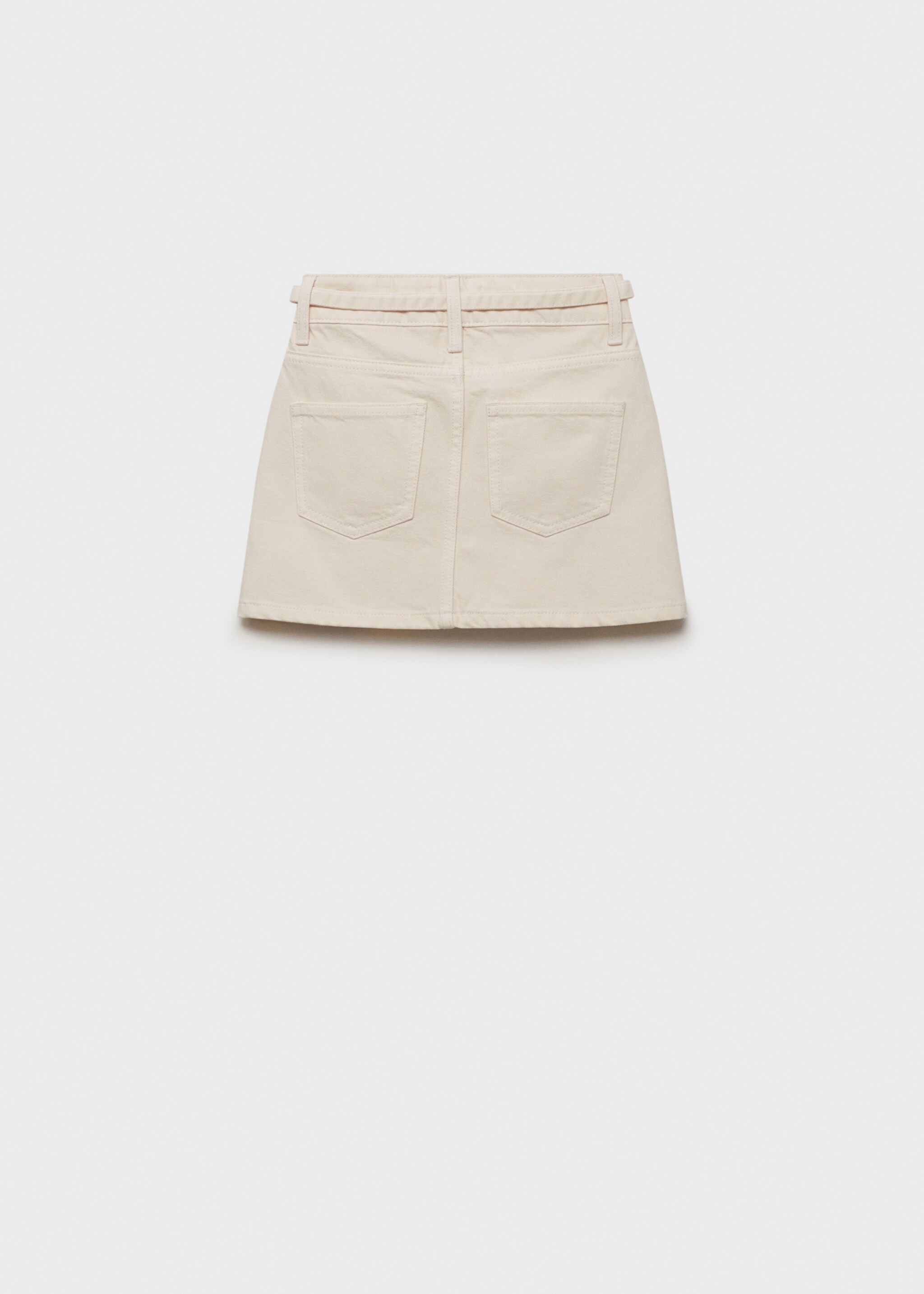 Denim skirt with bow - Reverse of the article