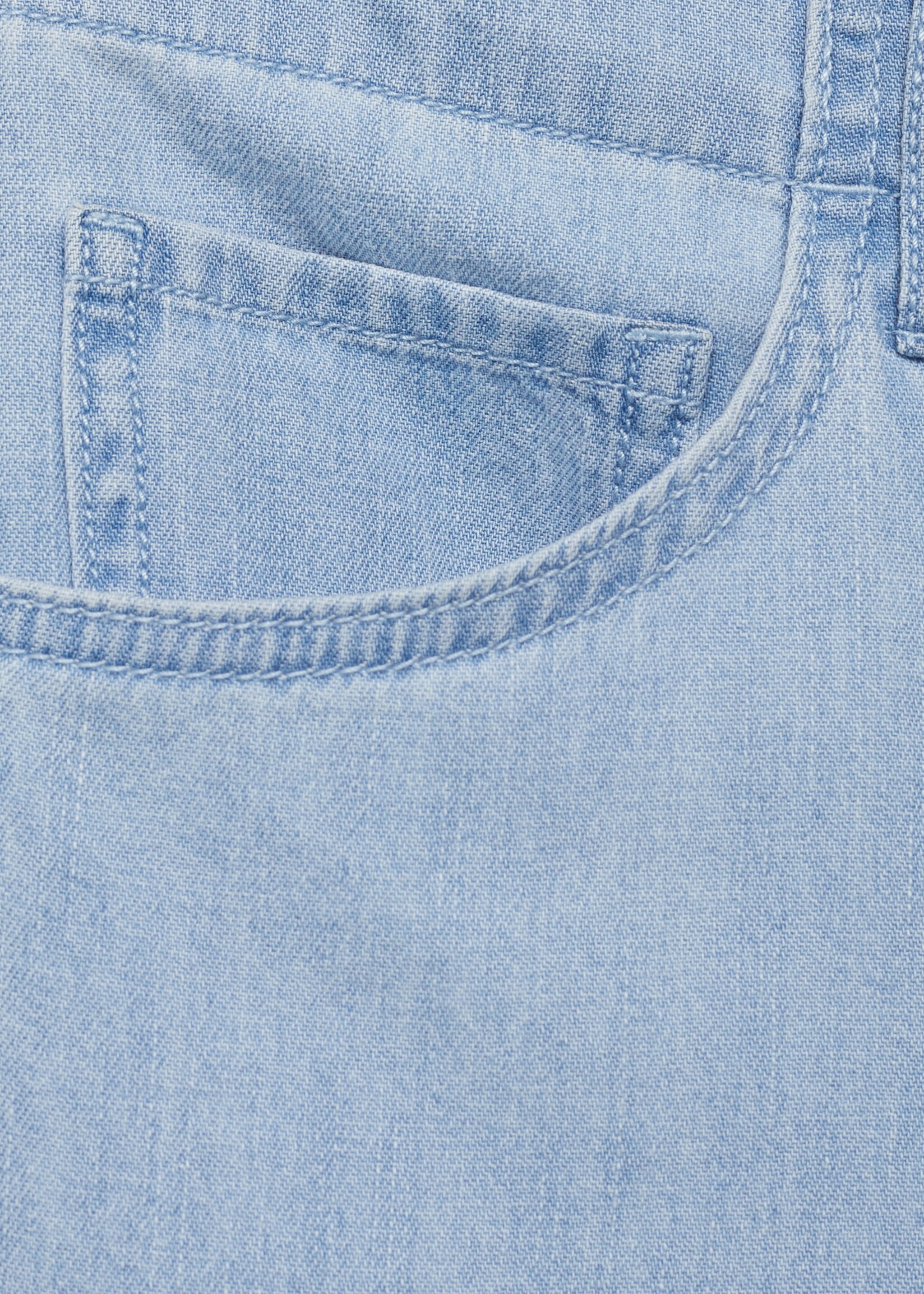 Mid-rise wideleg denim pants - Details of the article 0