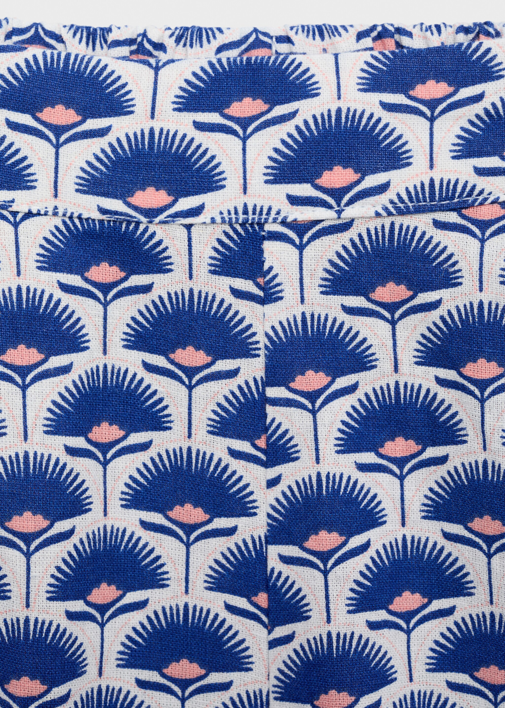 Printed linen shorts - Details of the article 0