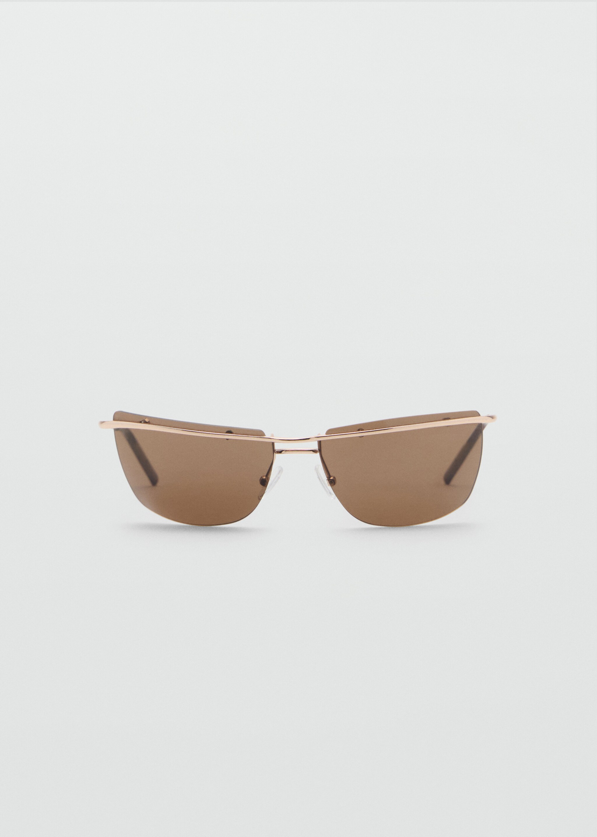 Frameless sunglasses with metal temples - Article without model