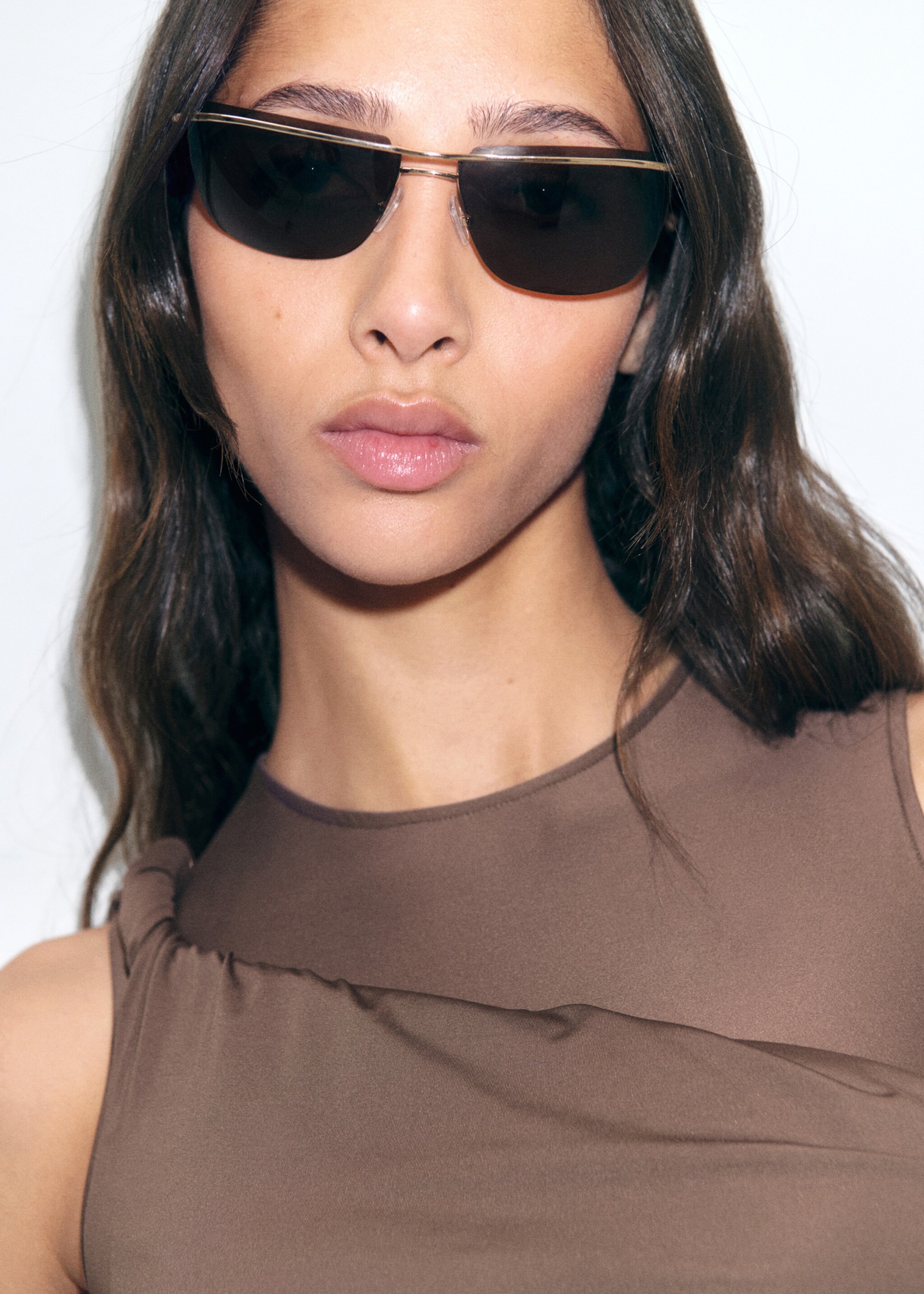 Frameless sunglasses with metal temples - Details of the article 9
