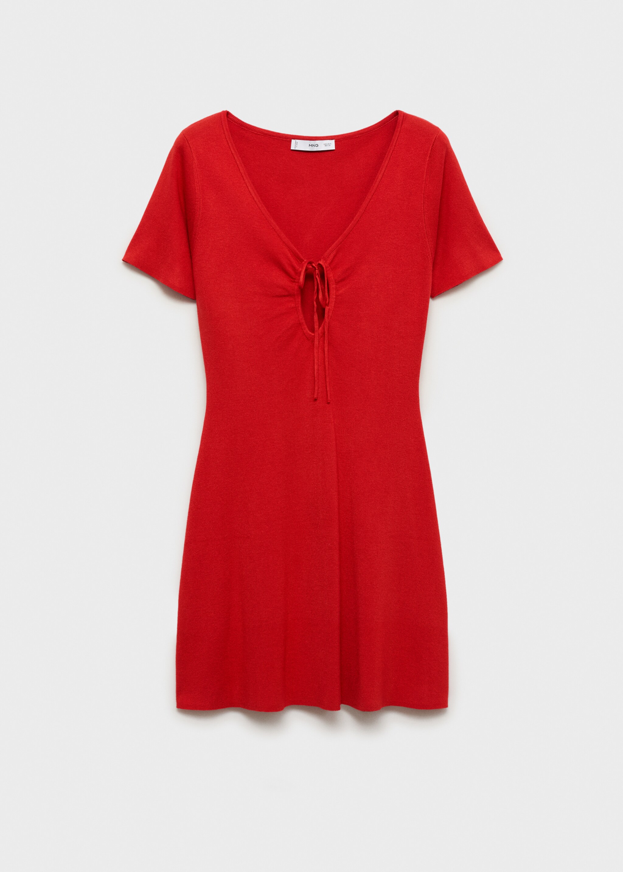 Vestido punto escote lazo - Artículo sin modelo