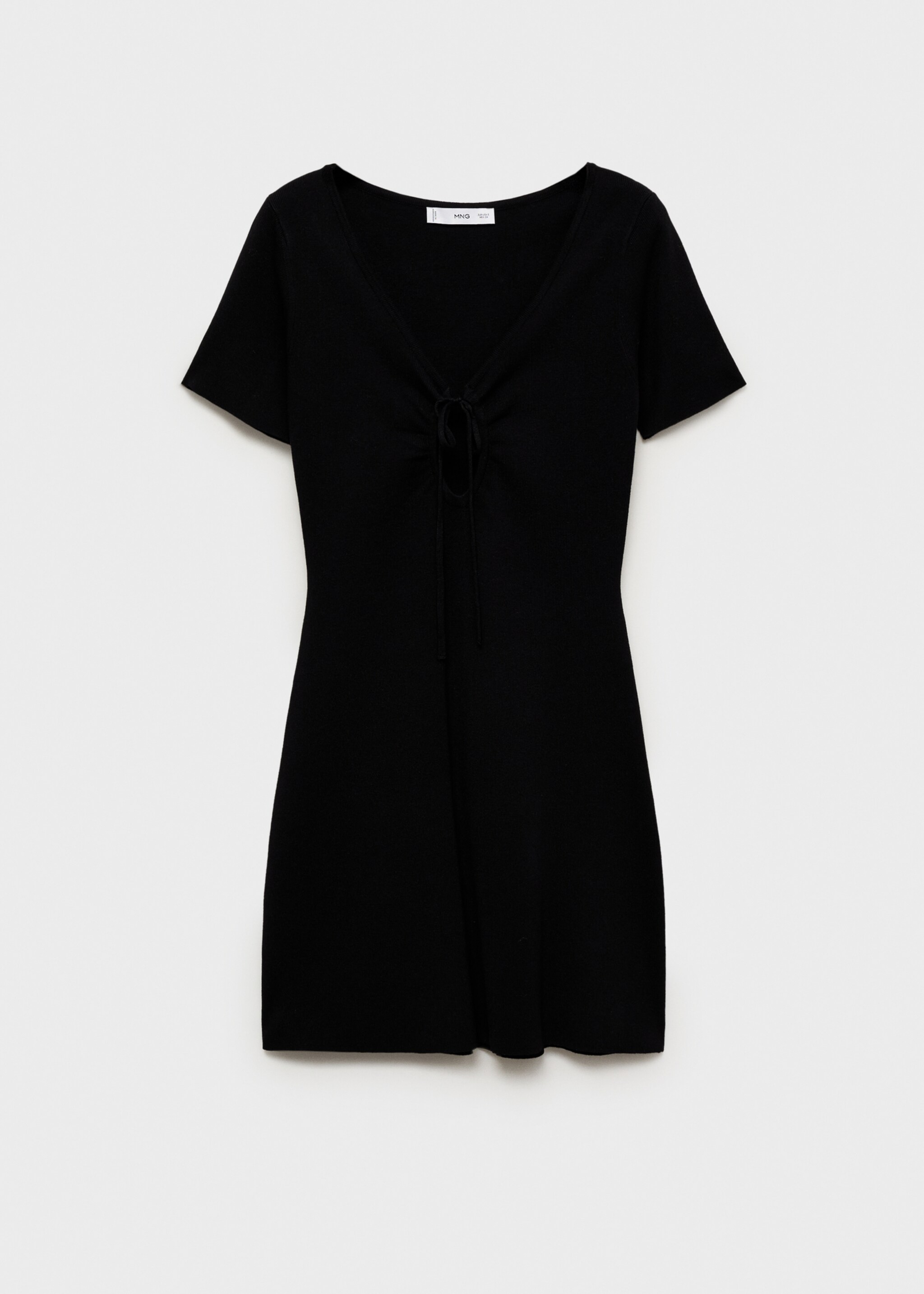 Vestido punto escote lazo - Artículo sin modelo