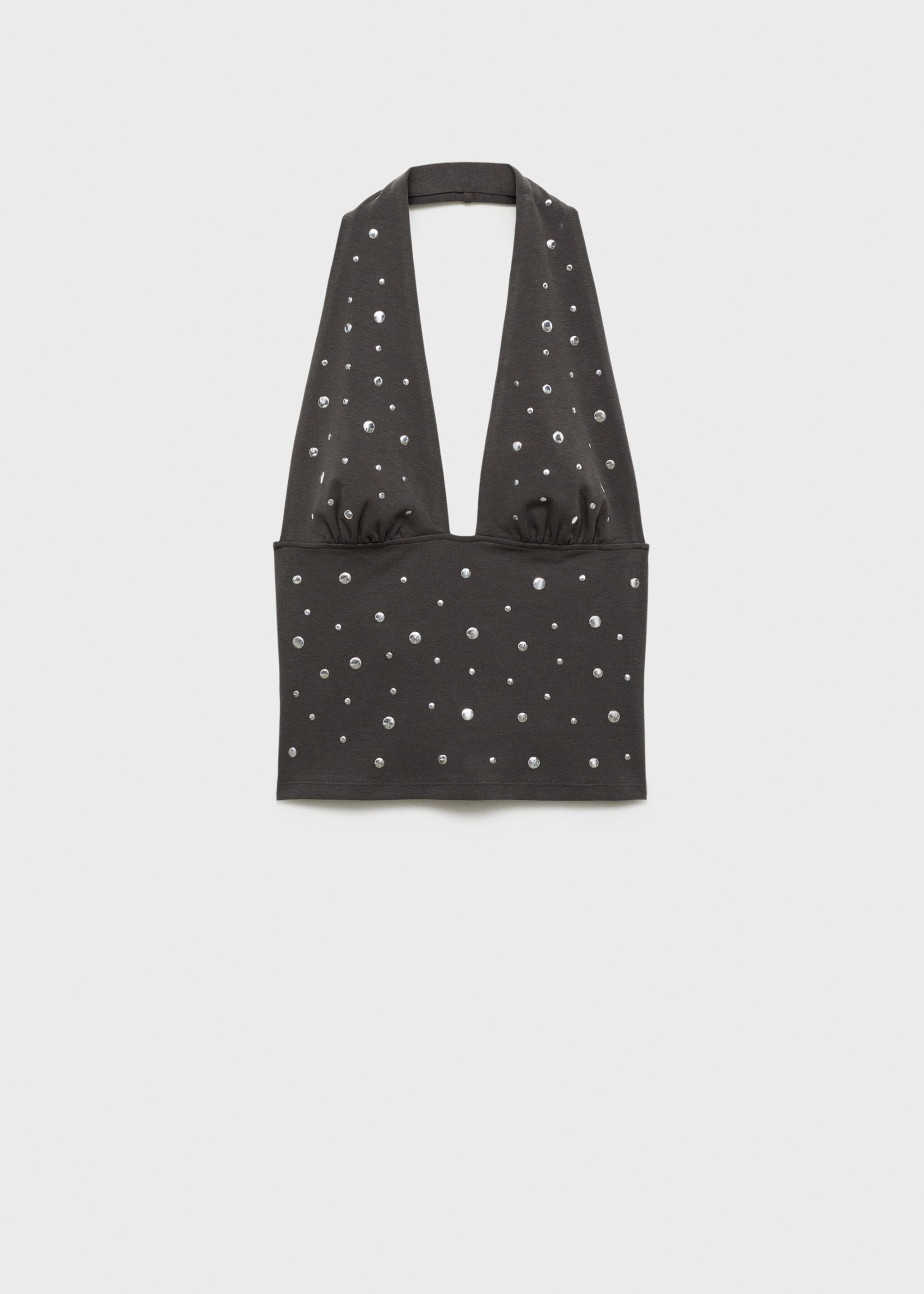 Halter topp med metallapplikasjoner - Artikkel uten modell