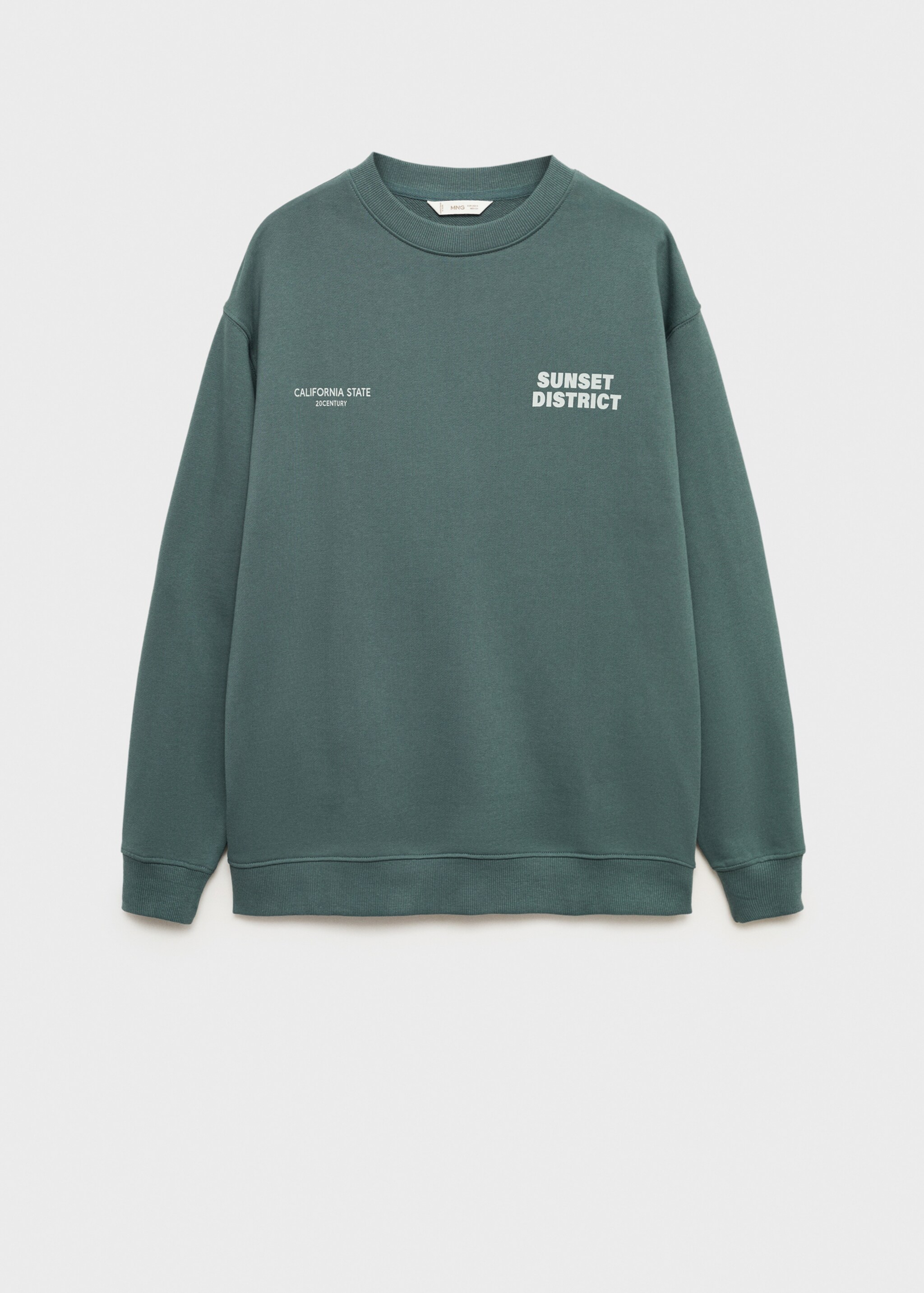 Baumwoll-Sweatshirt mit kombiniertem Printmuster - Artikel ohne Model