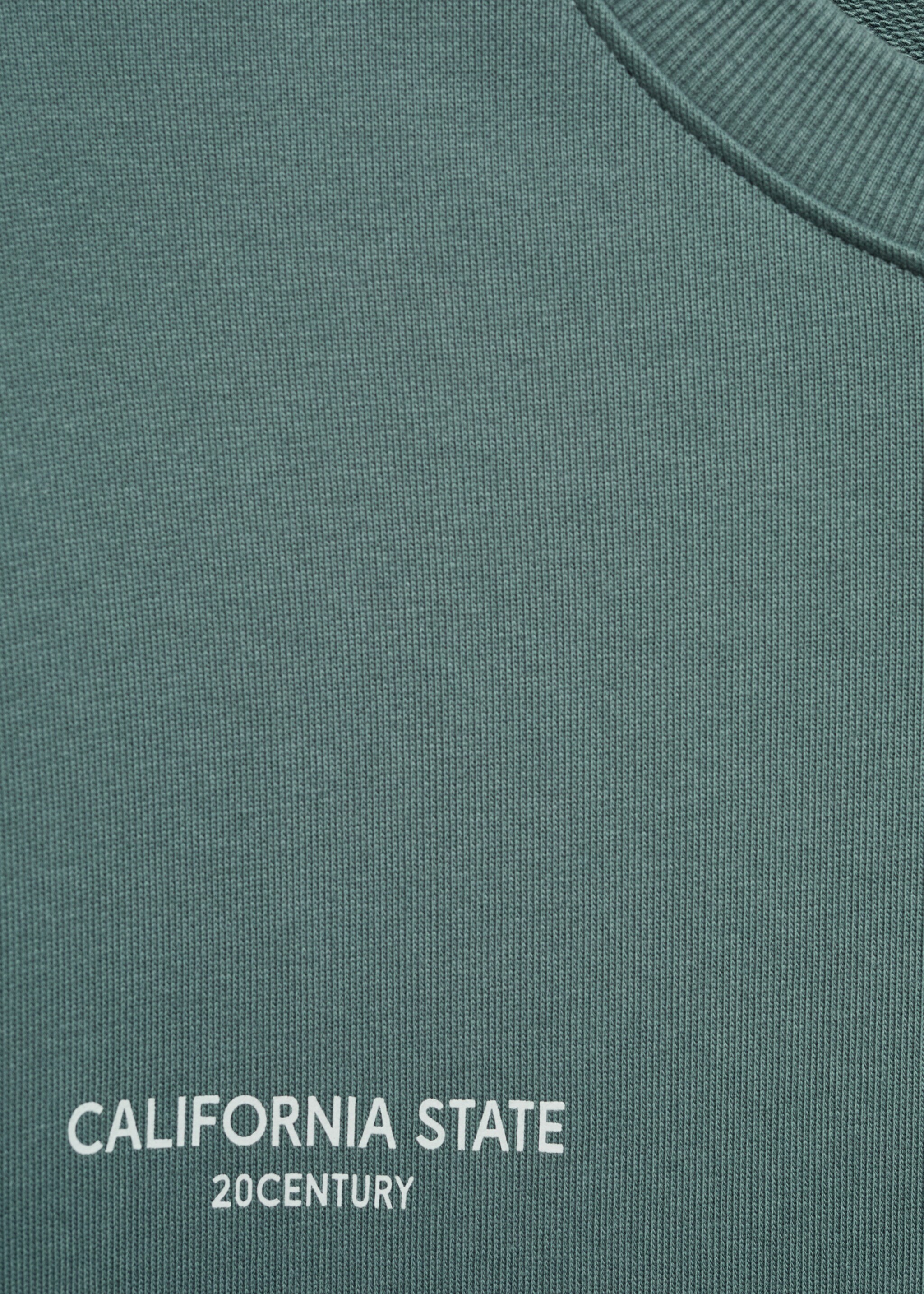 Baumwoll-Sweatshirt mit kombiniertem Printmuster - Detail des Artikels 0