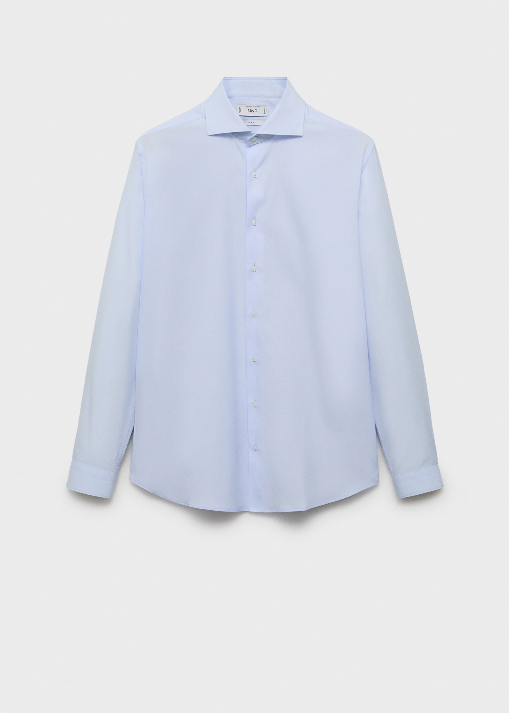 Slim-fit cotton poplin suit shirt - Article without model