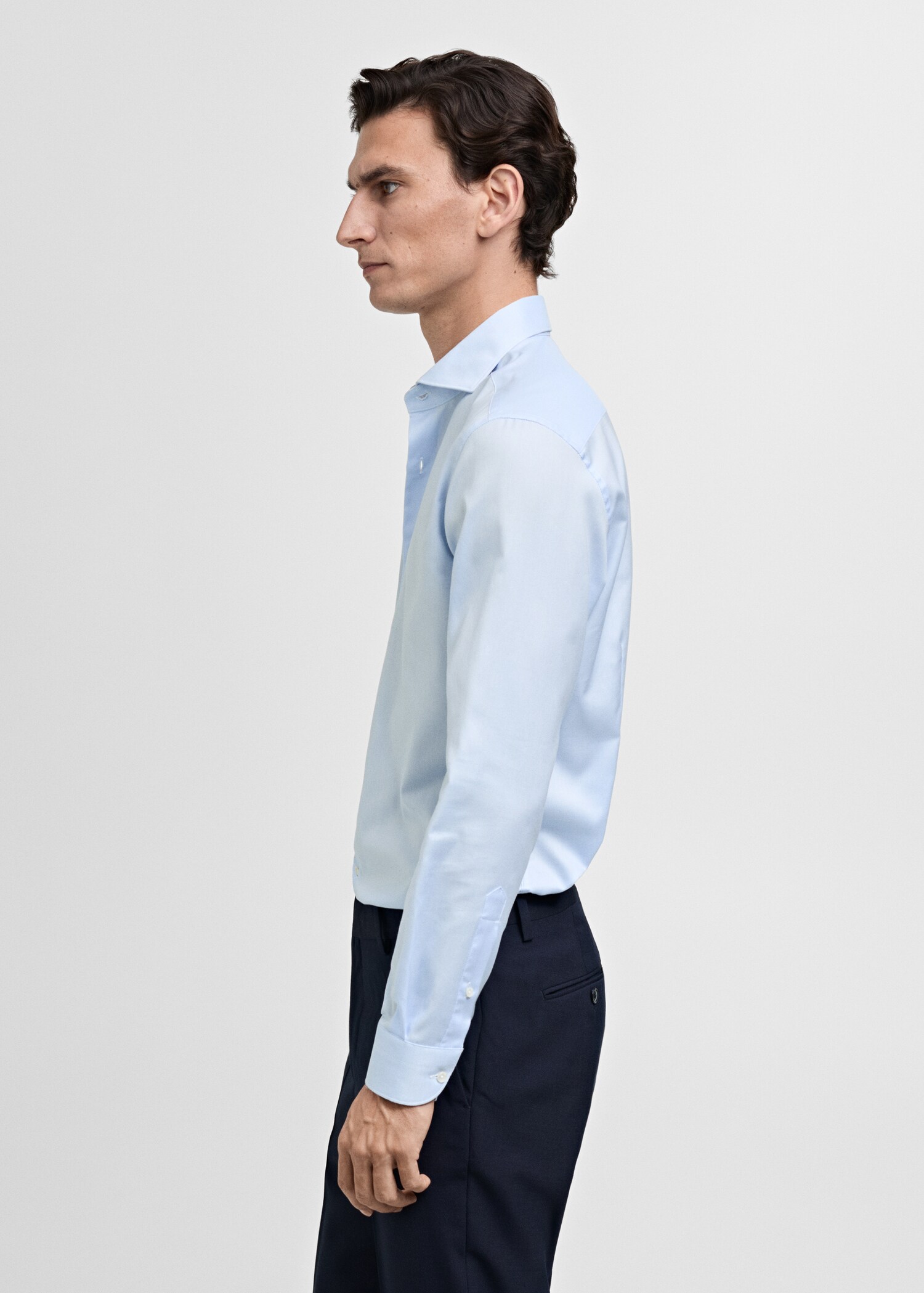 Chemise costume slim-fit popeline coton - Détail de l'article 6