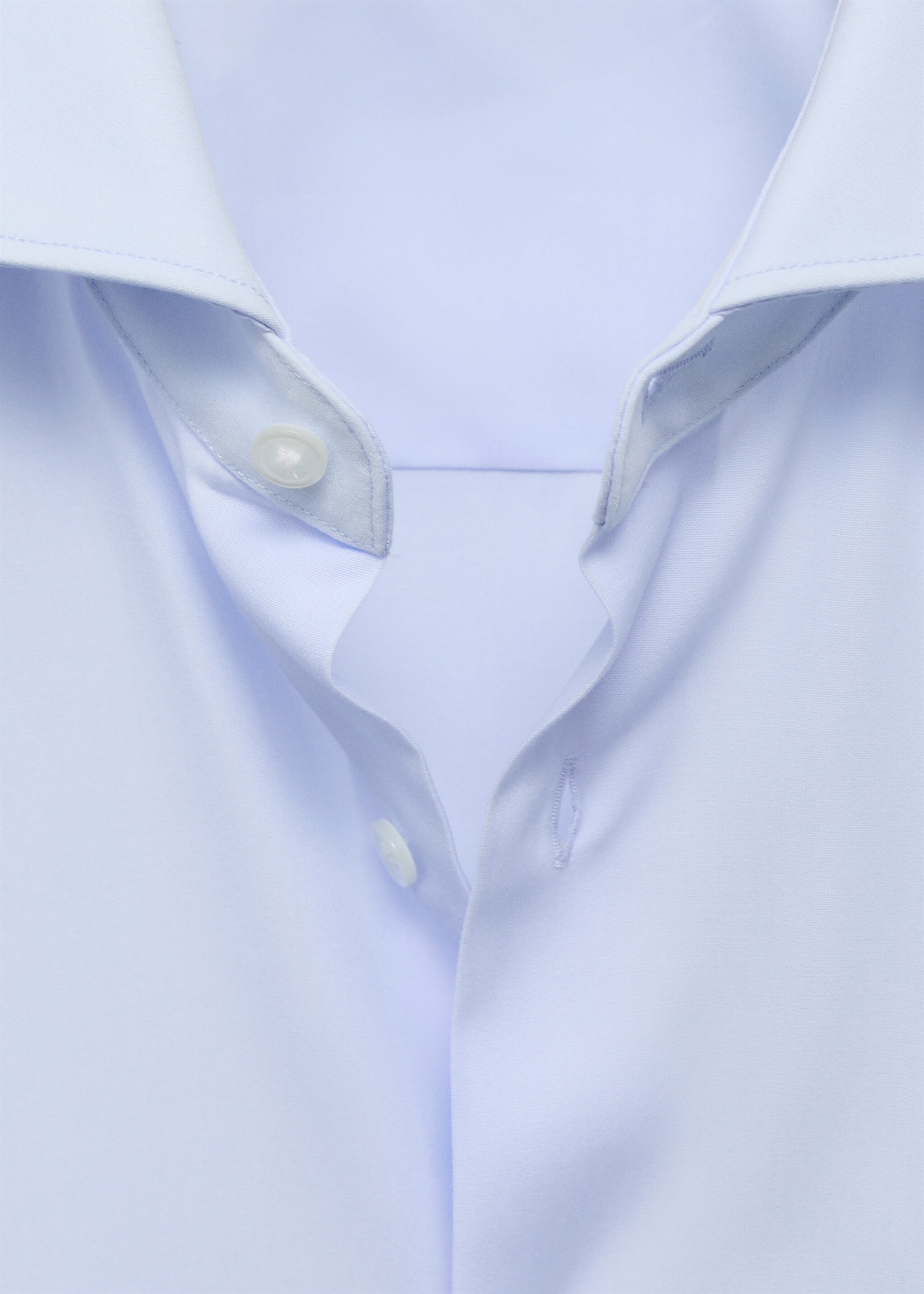 Slim-fit cotton poplin suit shirt - Details of the article 8
