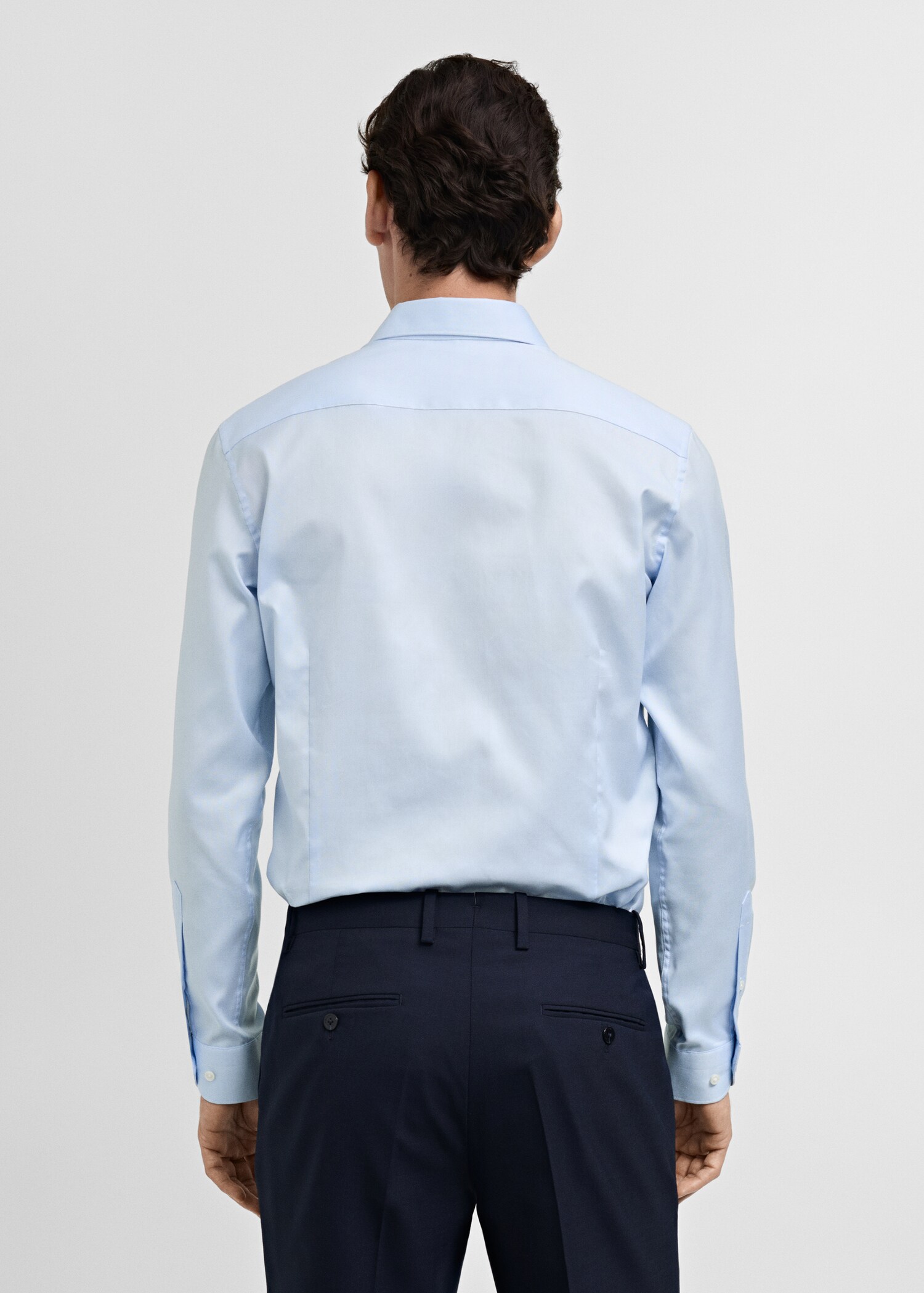 Chemise costume slim-fit popeline coton - Verso de l’article