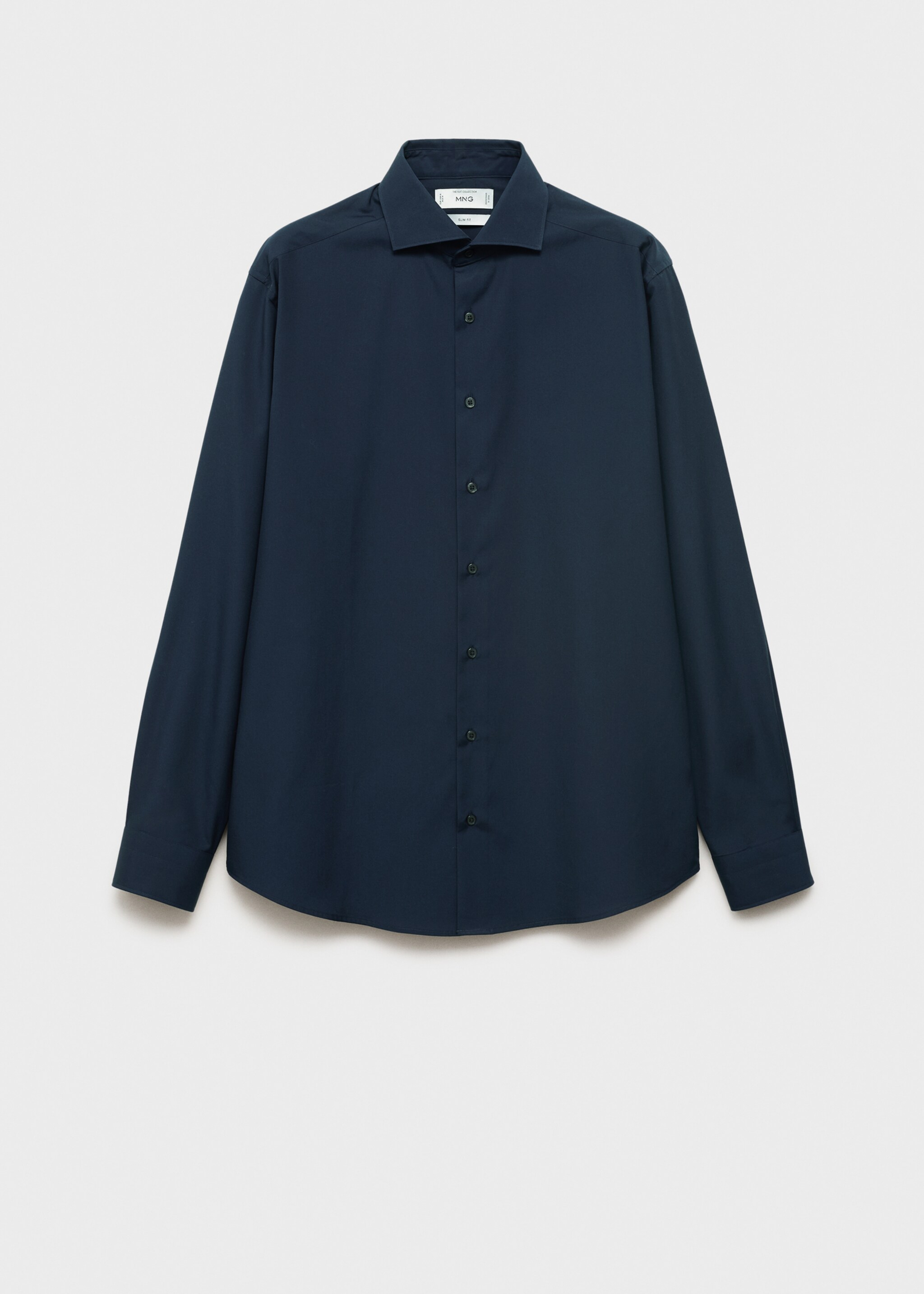 Slim-fit cotton poplin suit shirt - Article without model