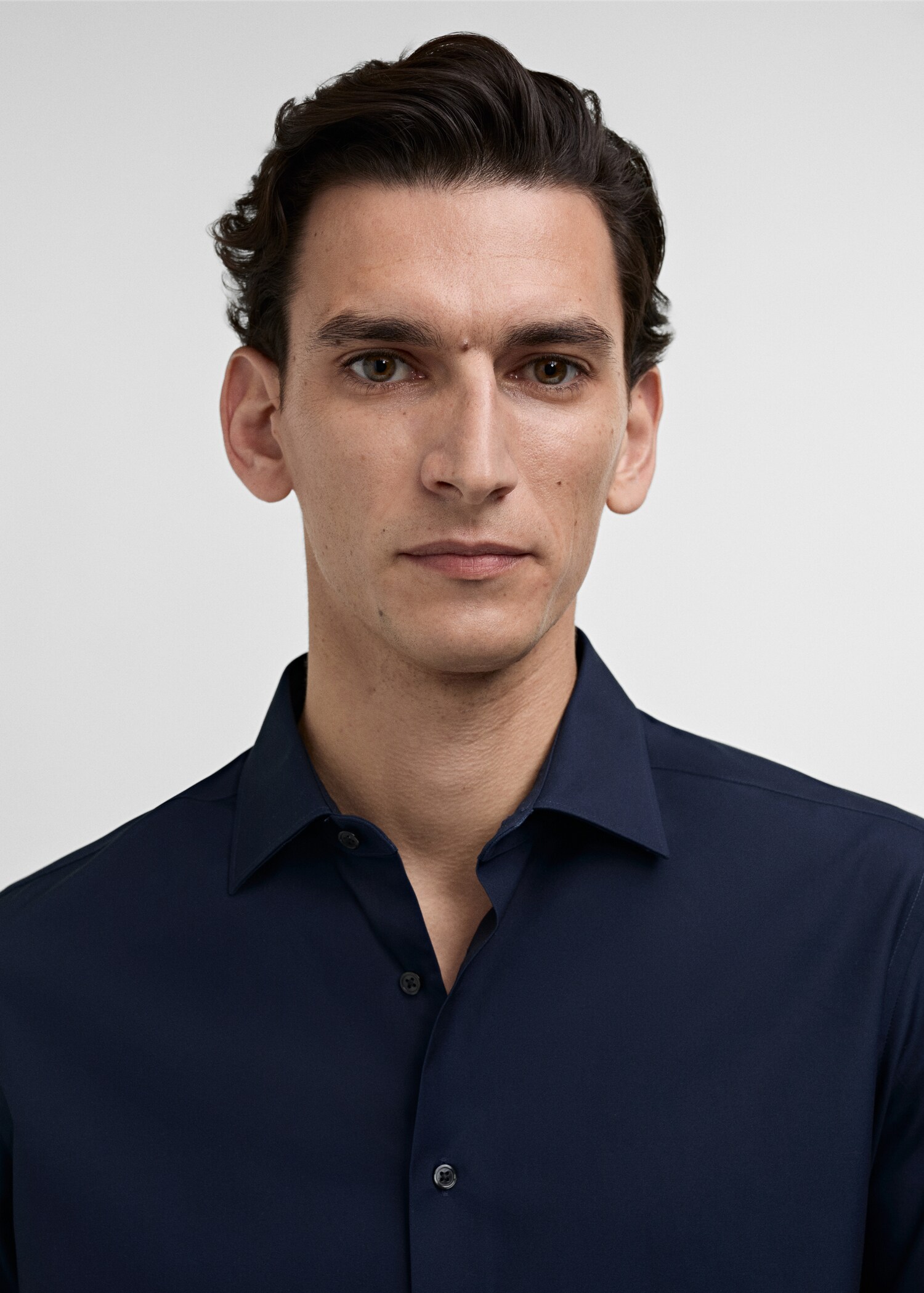 Chemise costume slim-fit popeline coton - Détail de l'article 1
