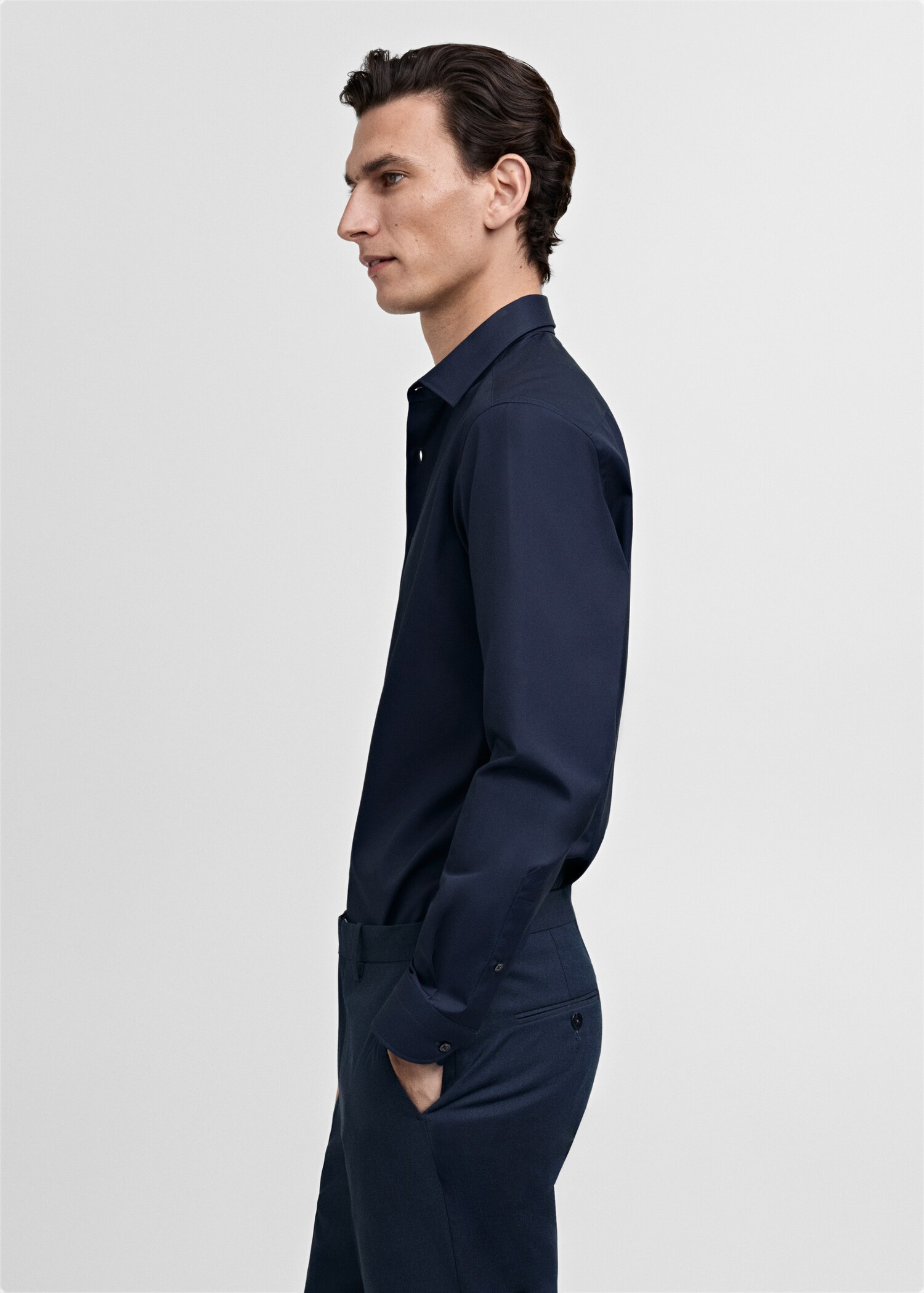 Chemise costume slim-fit popeline coton - Détail de l'article 2