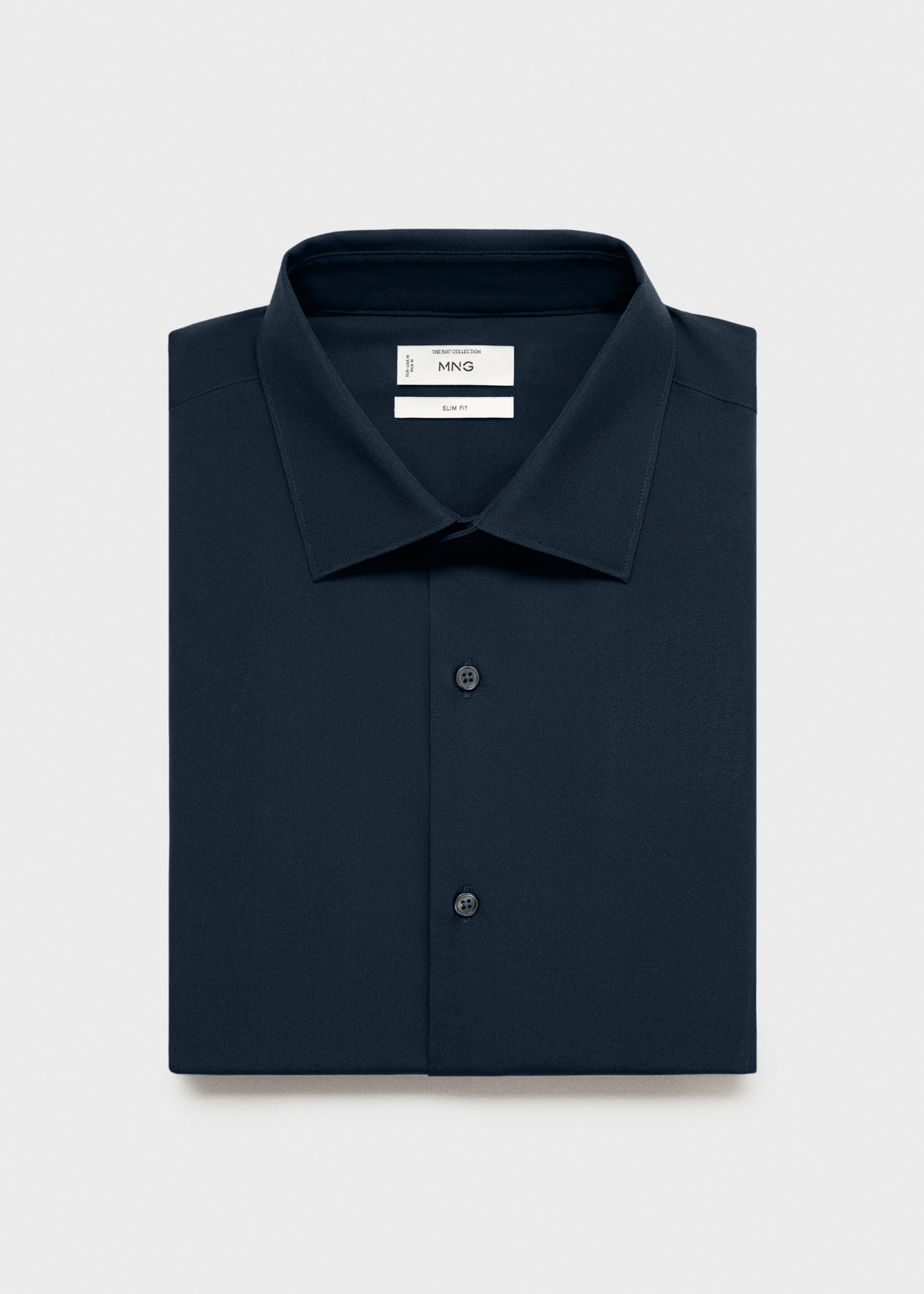 Slim-fit cotton poplin suit shirt - Details of the article 9