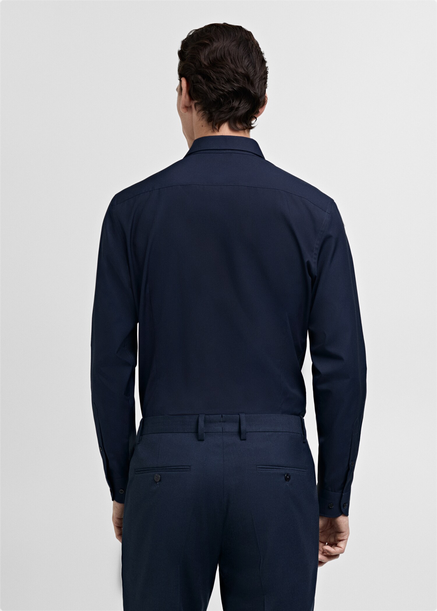 Chemise costume slim-fit popeline coton - Verso de l’article
