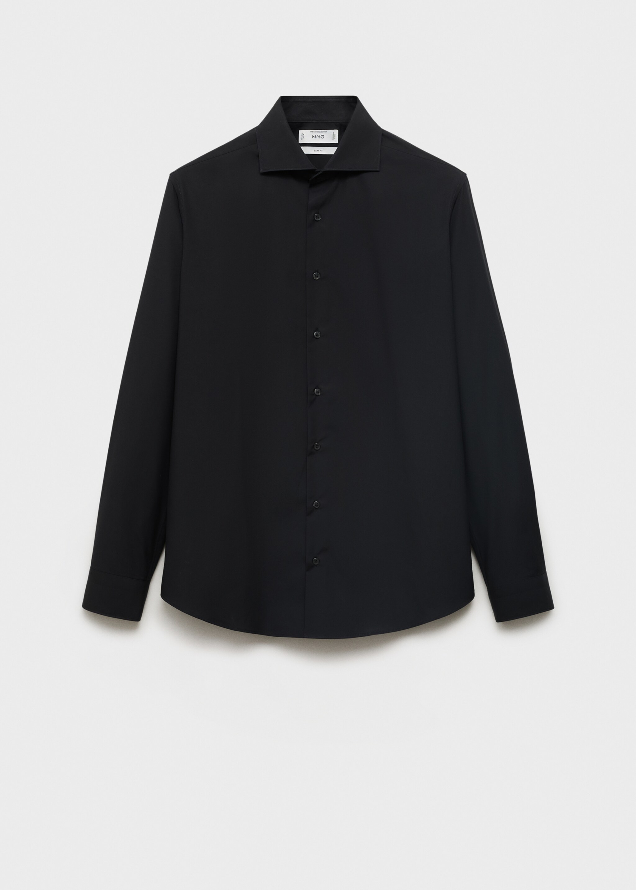 Slim-fit cotton poplin suit shirt - Article without model