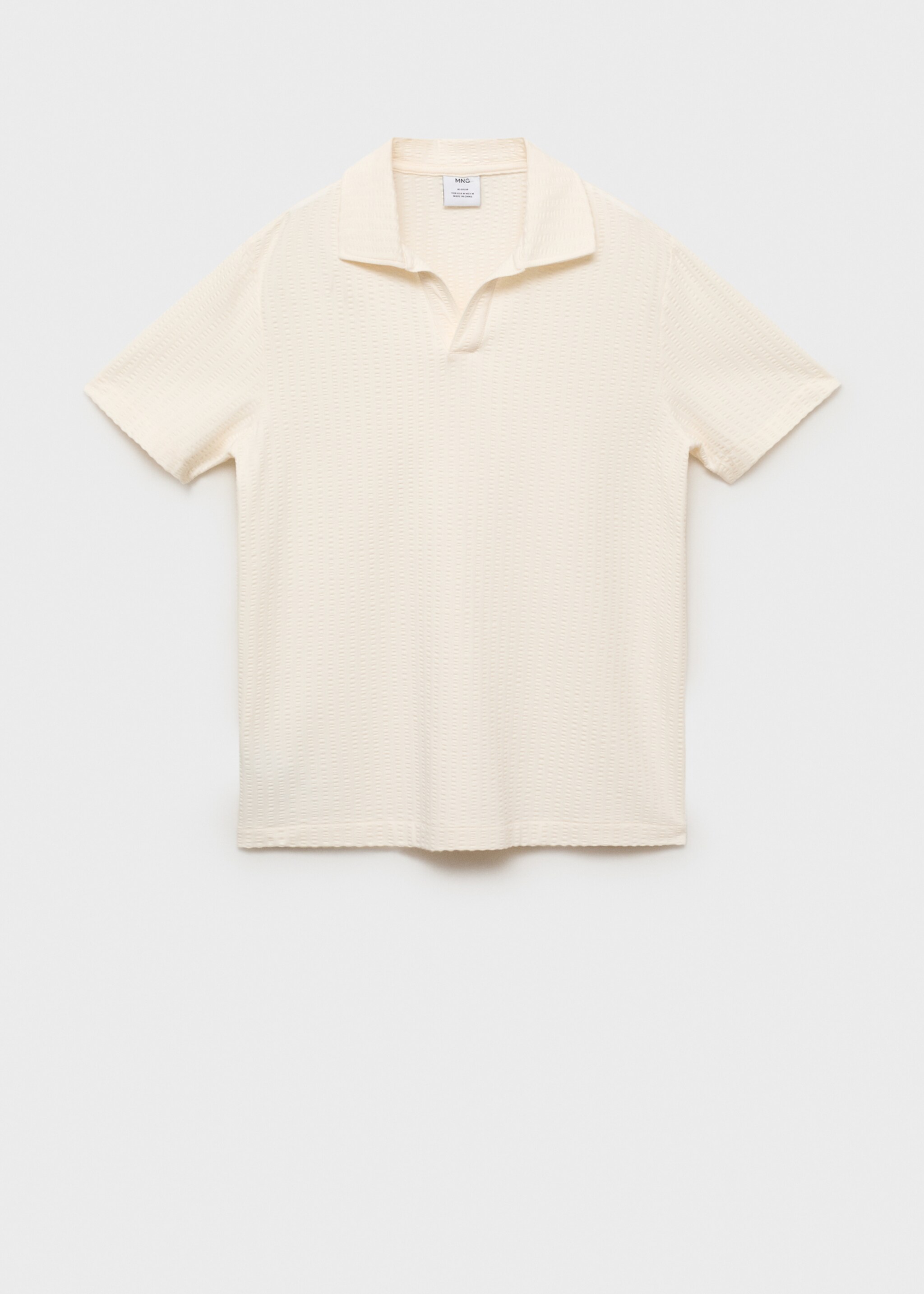 Poloshirt aus Seersucker-Baumwolle - Artikel ohne Model