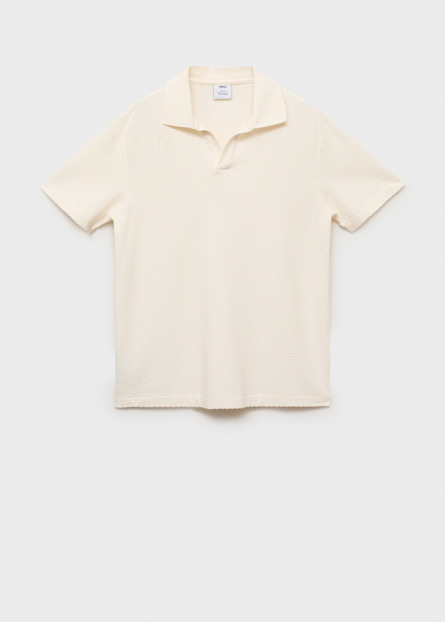 Poloshirt aus Seersucker-Baumwolle - Artikel ohne Model