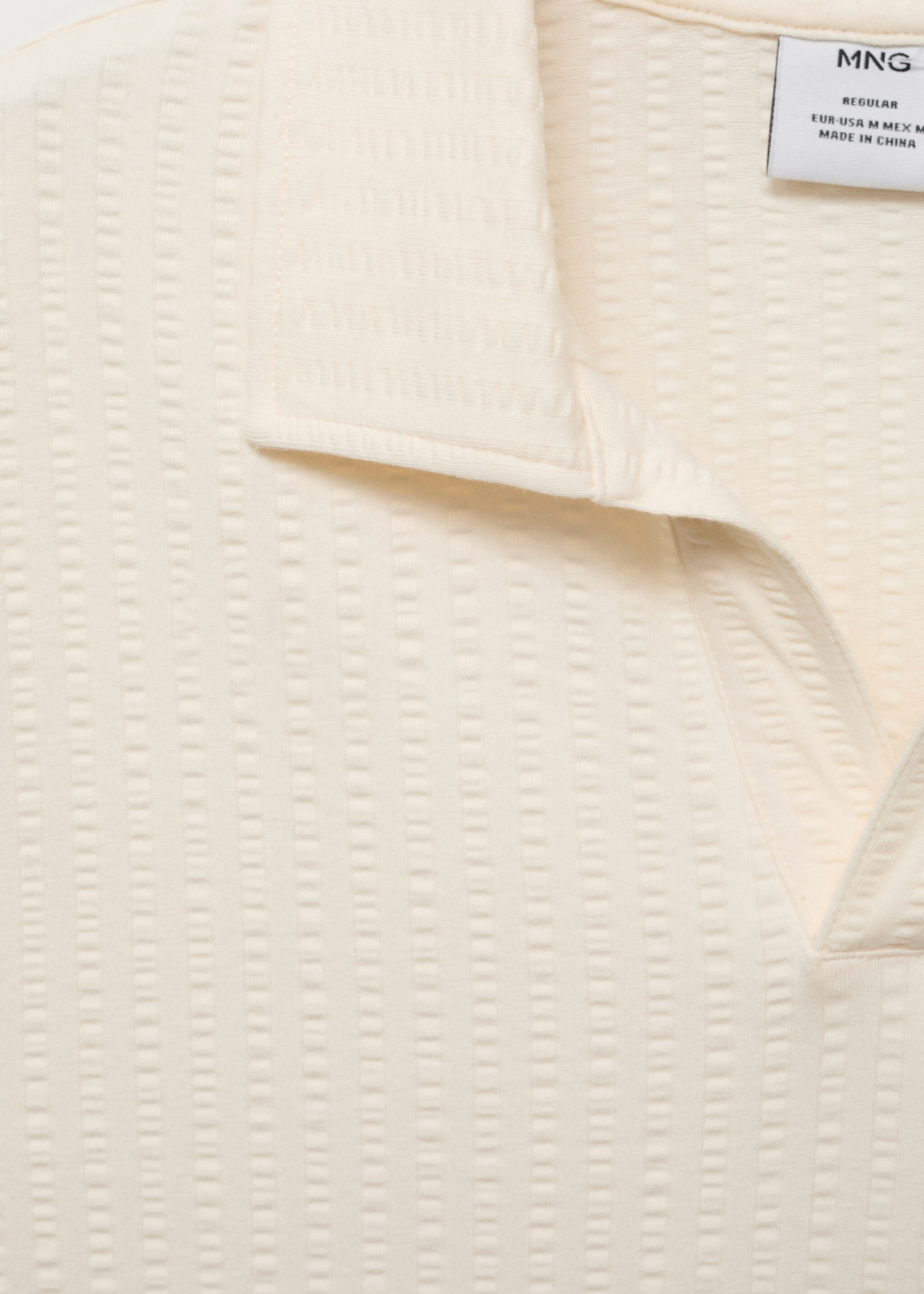 Poloshirt aus Seersucker-Baumwolle - Detail des Artikels 0