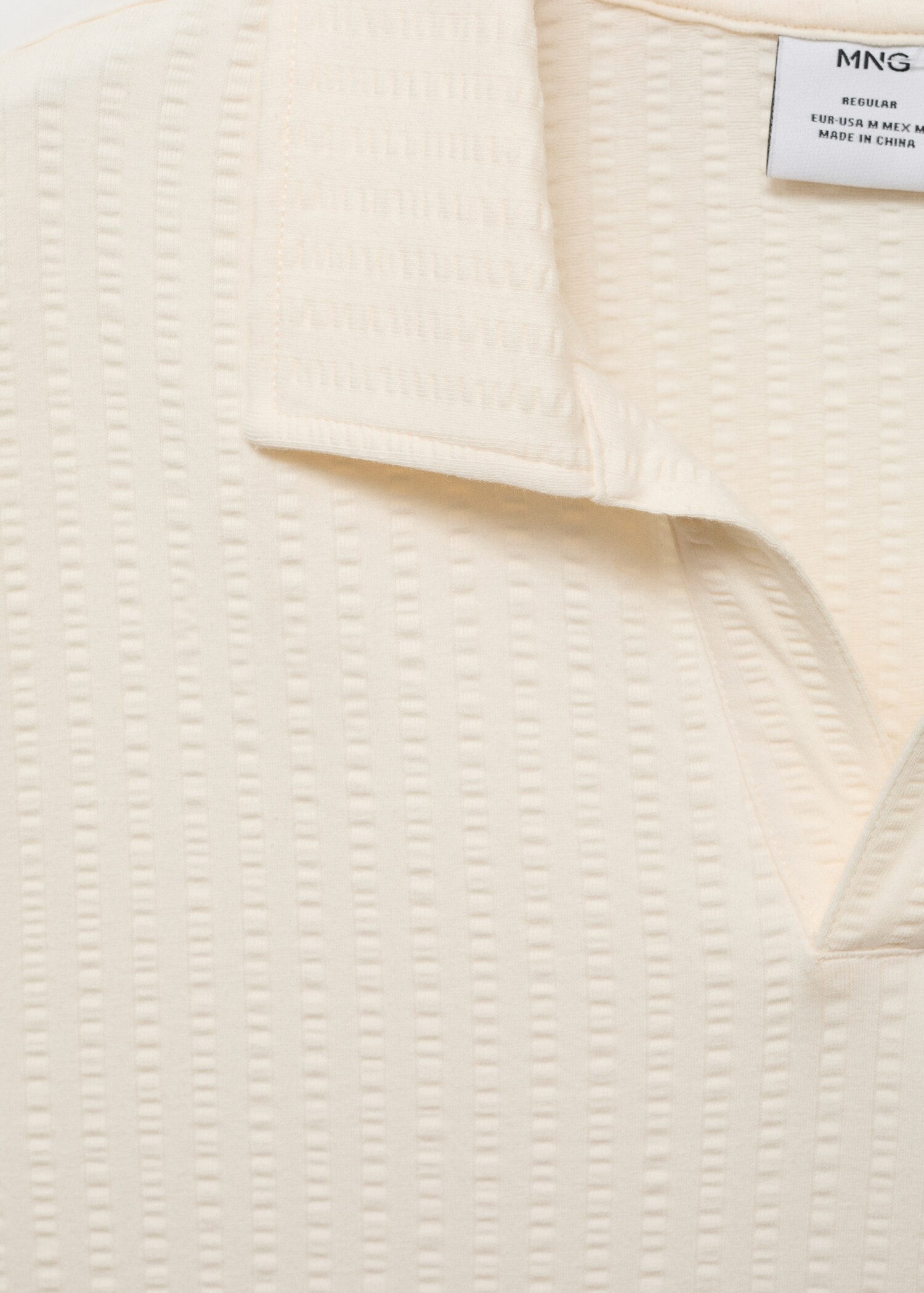 Poloshirt aus Seersucker-Baumwolle - Detail des Artikels 0