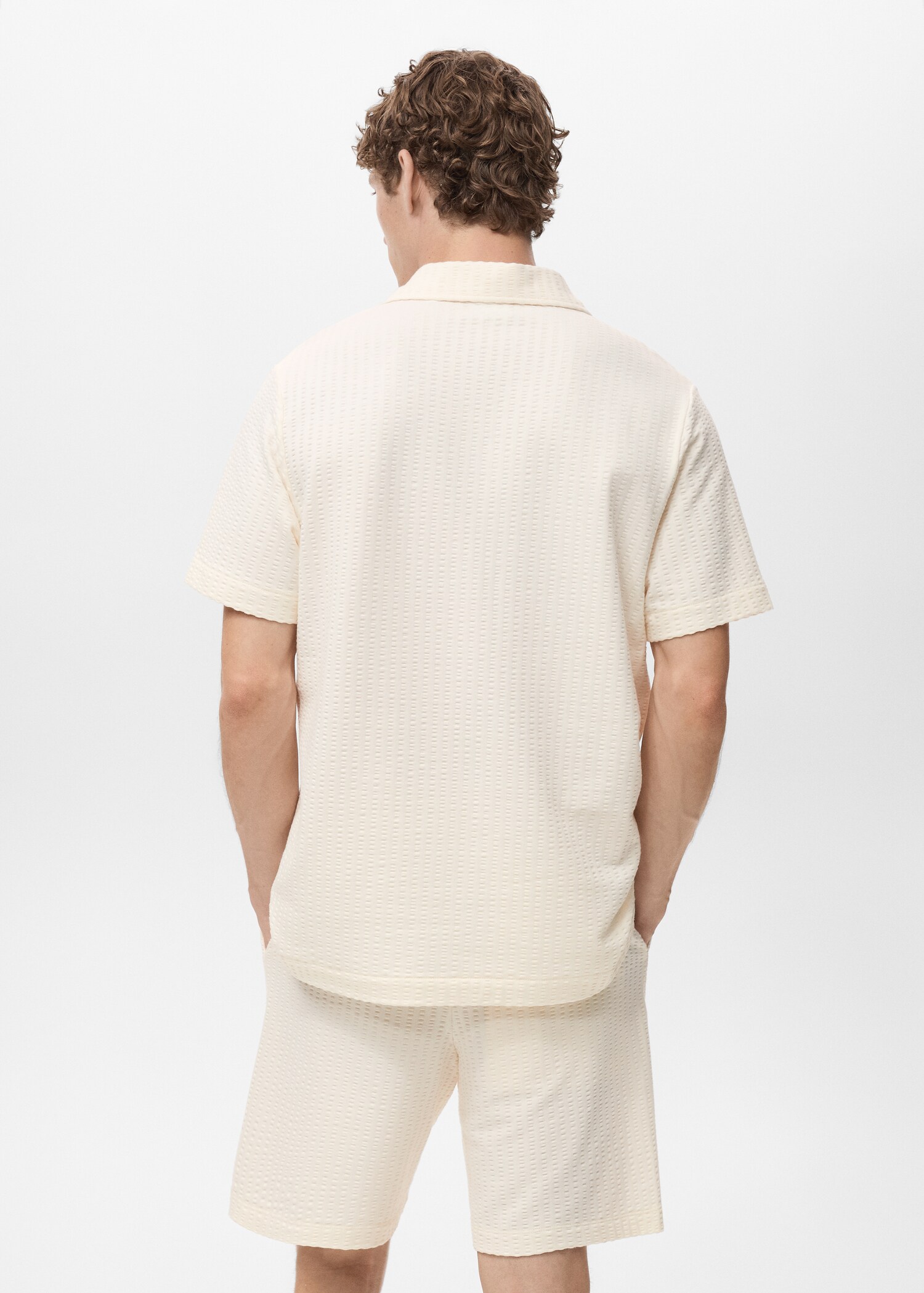 Poloshirt aus Seersucker-Baumwolle - Rückseite des Artikels