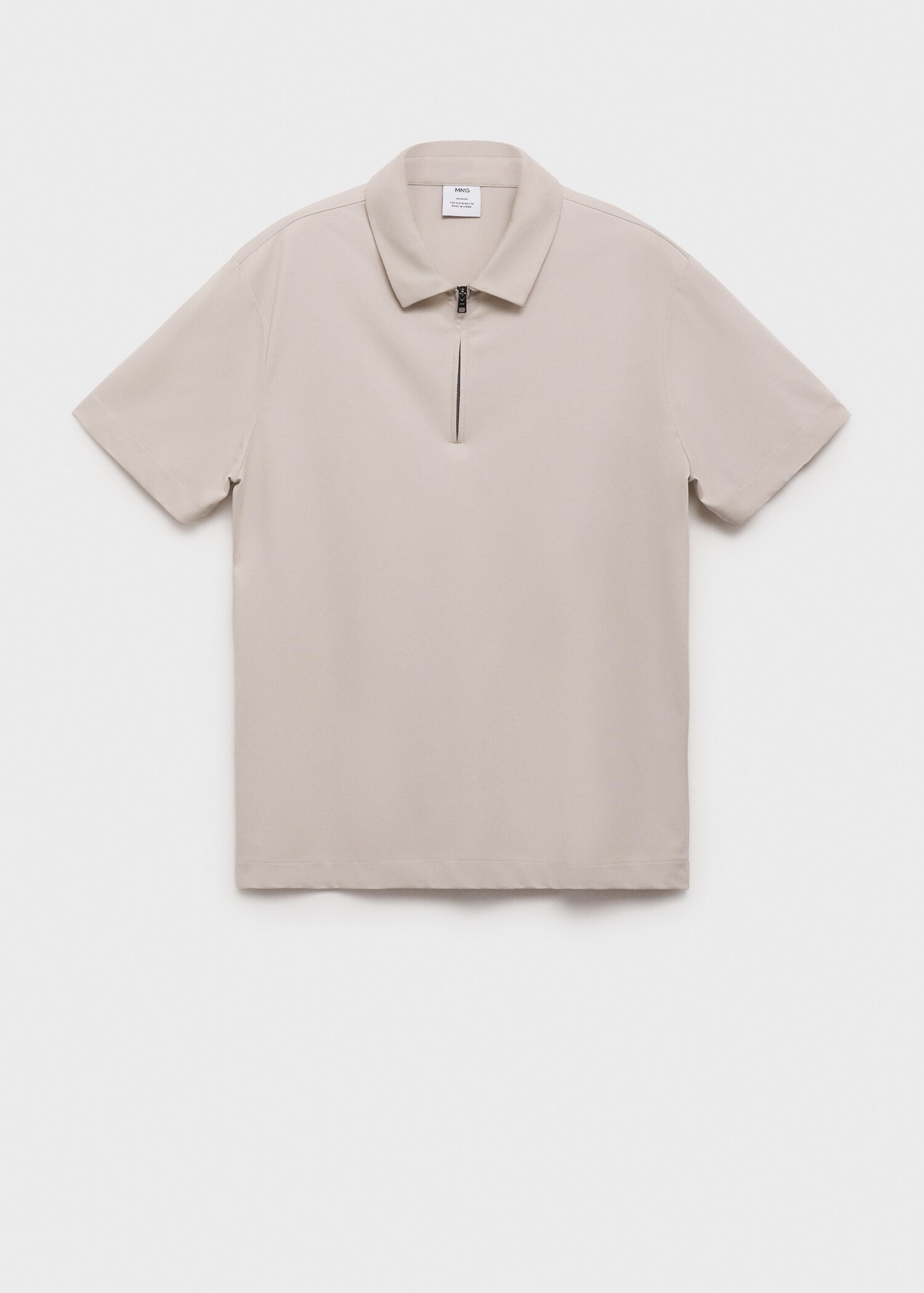 Zip neck polo shirt - Article without model
