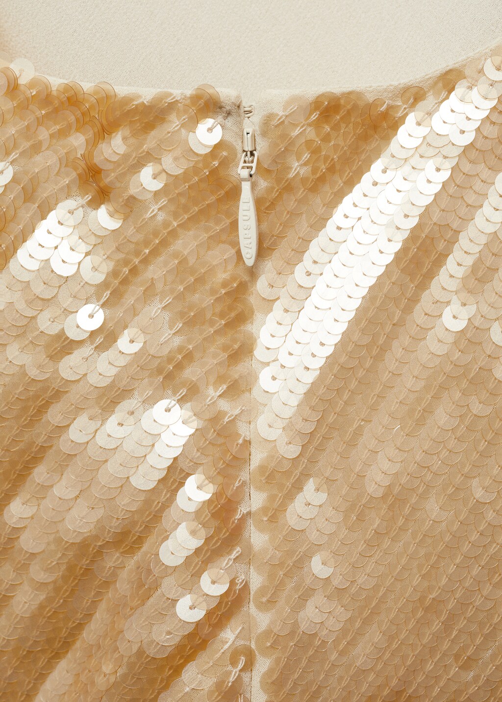 Mango Scoop-back sequin dress