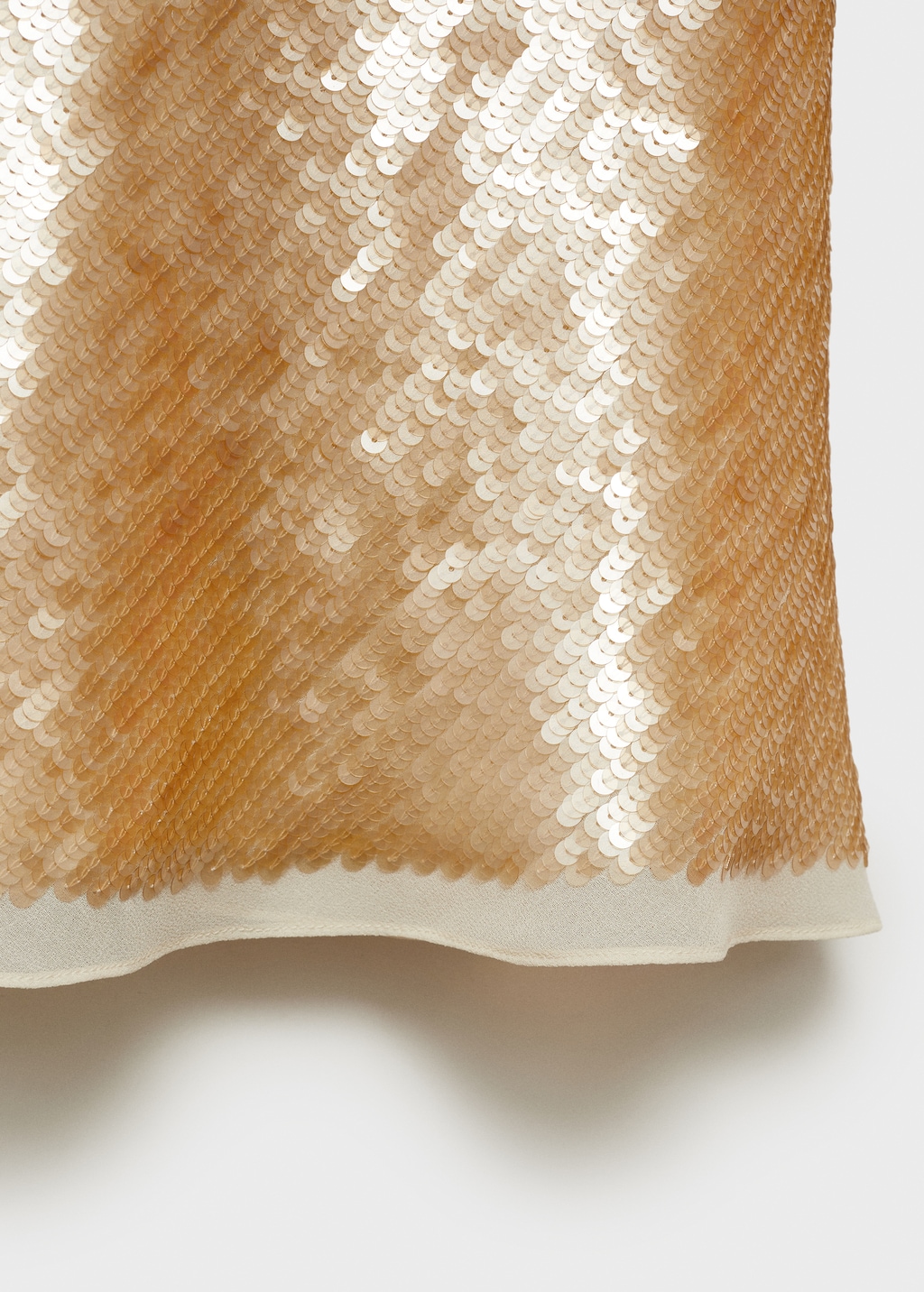 Scoop-back sequin dress