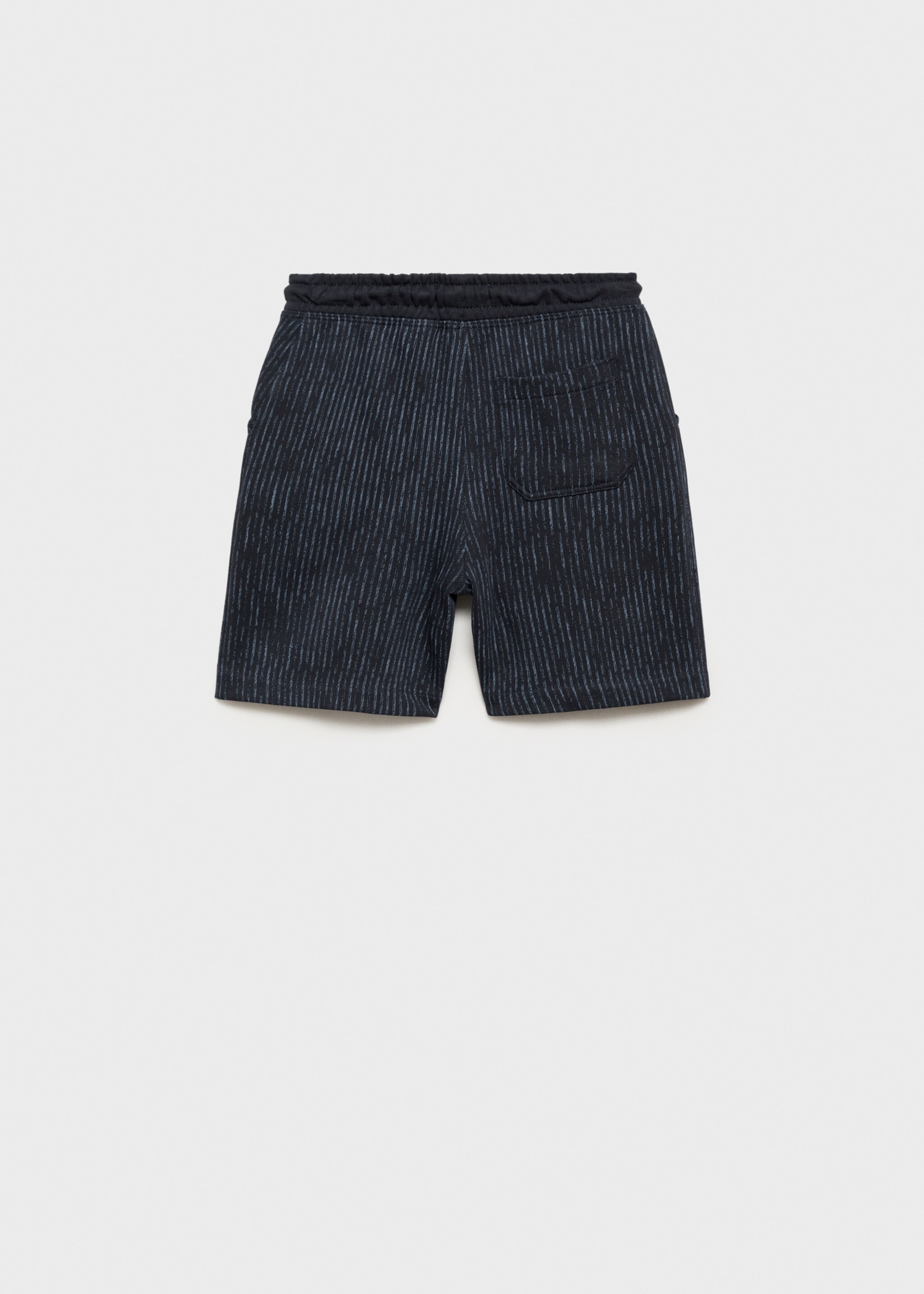 Gemusterte Baumwoll-Bermudashorts - Rückseite des Artikels