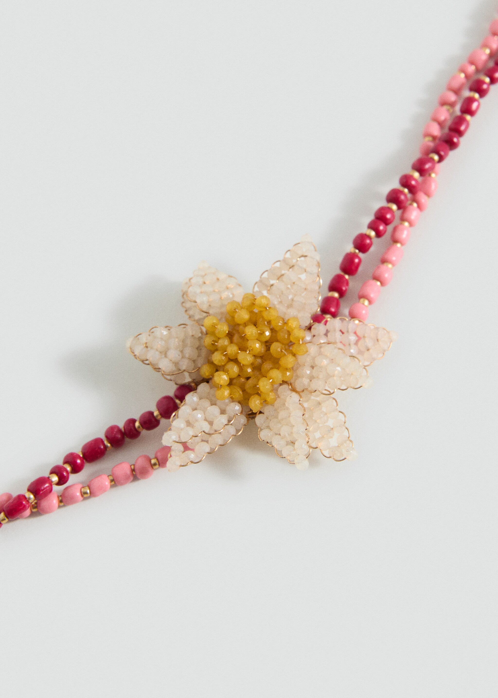 Flower choker necklace - Medium plane