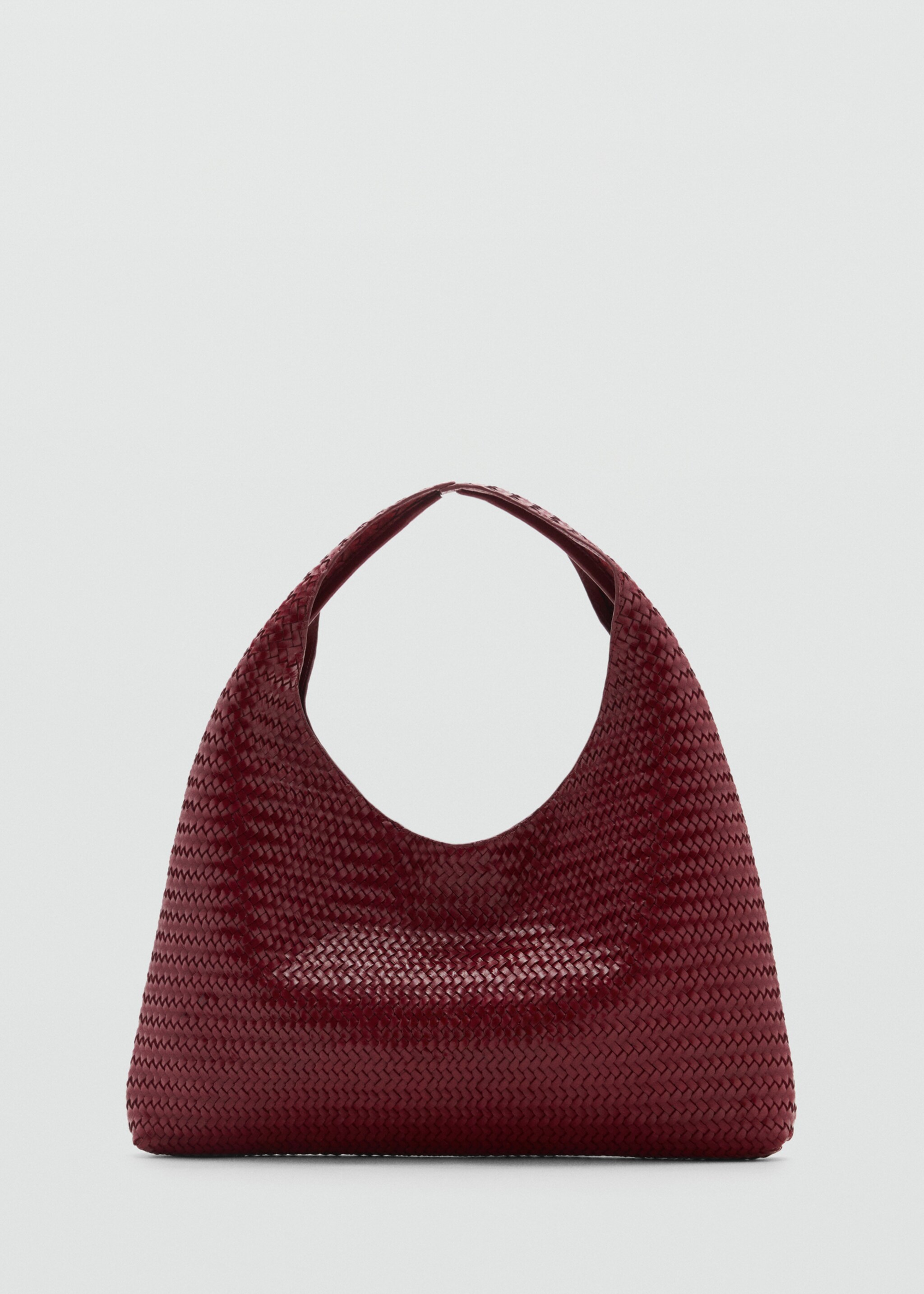 Braided leather shoulder bag - Article without model
