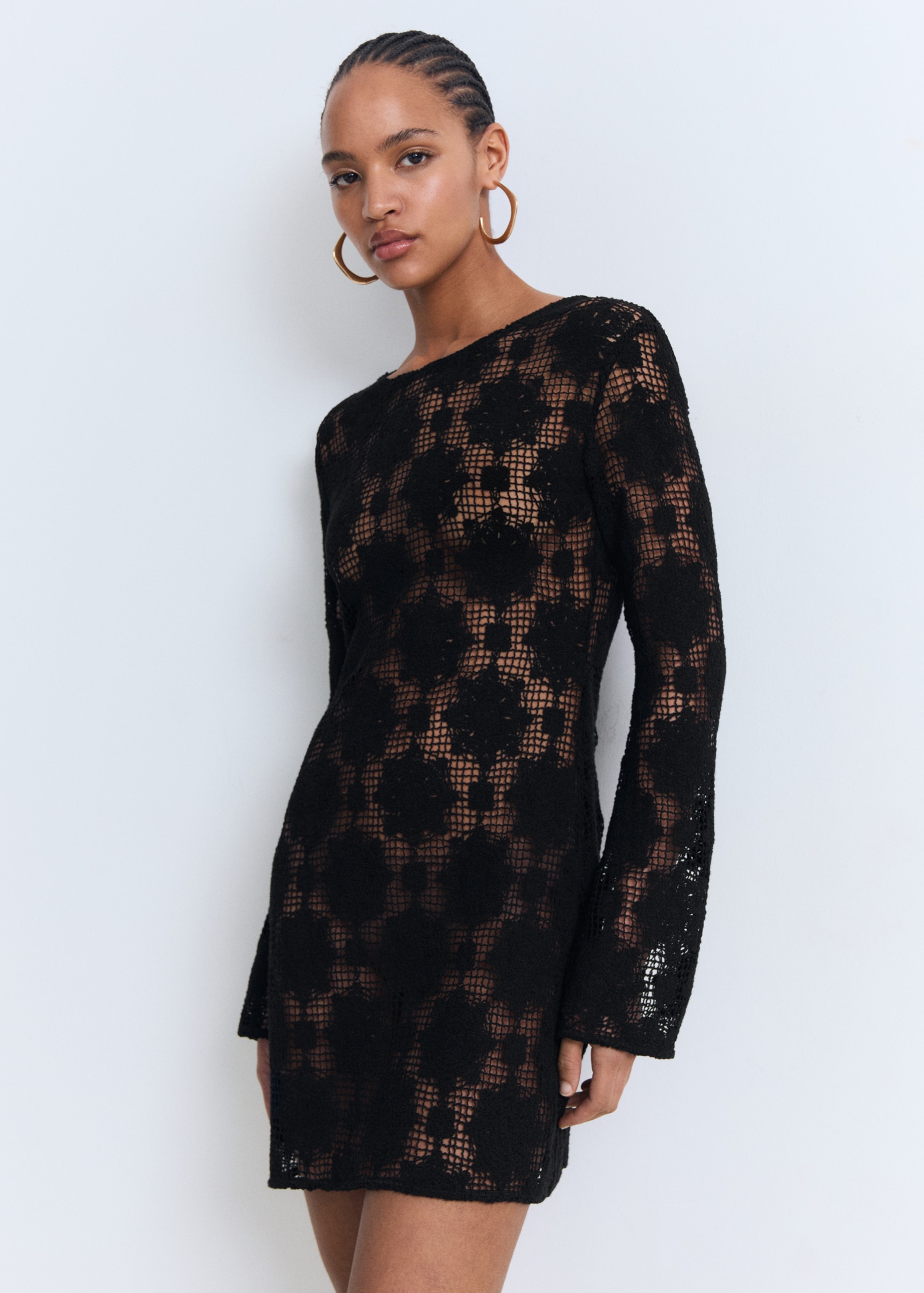 Robe courte crochet - Plan moyen
