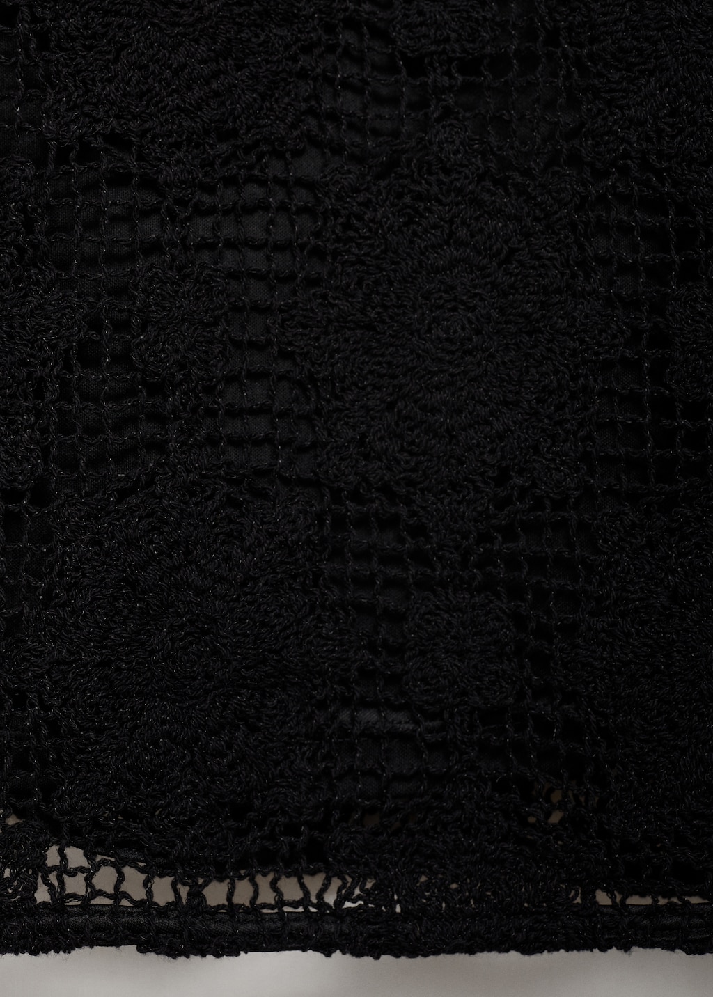 Crochet dress with back neckline