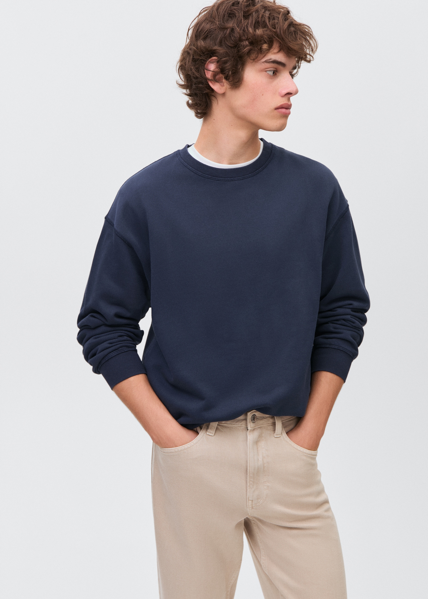 Sudadera básica algodón - Plano medio