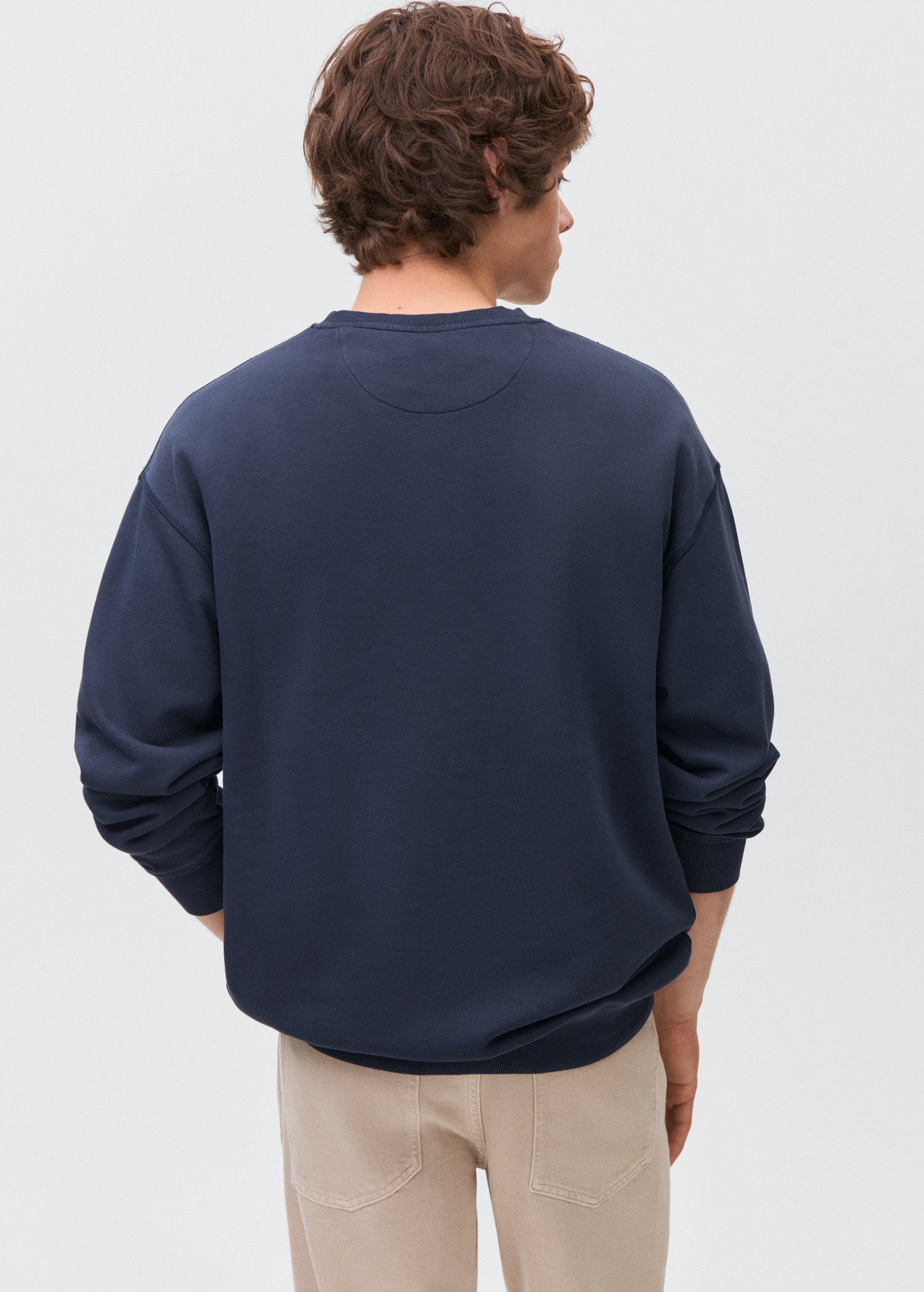 Sudadera básica algodón - Reverso del artículo
