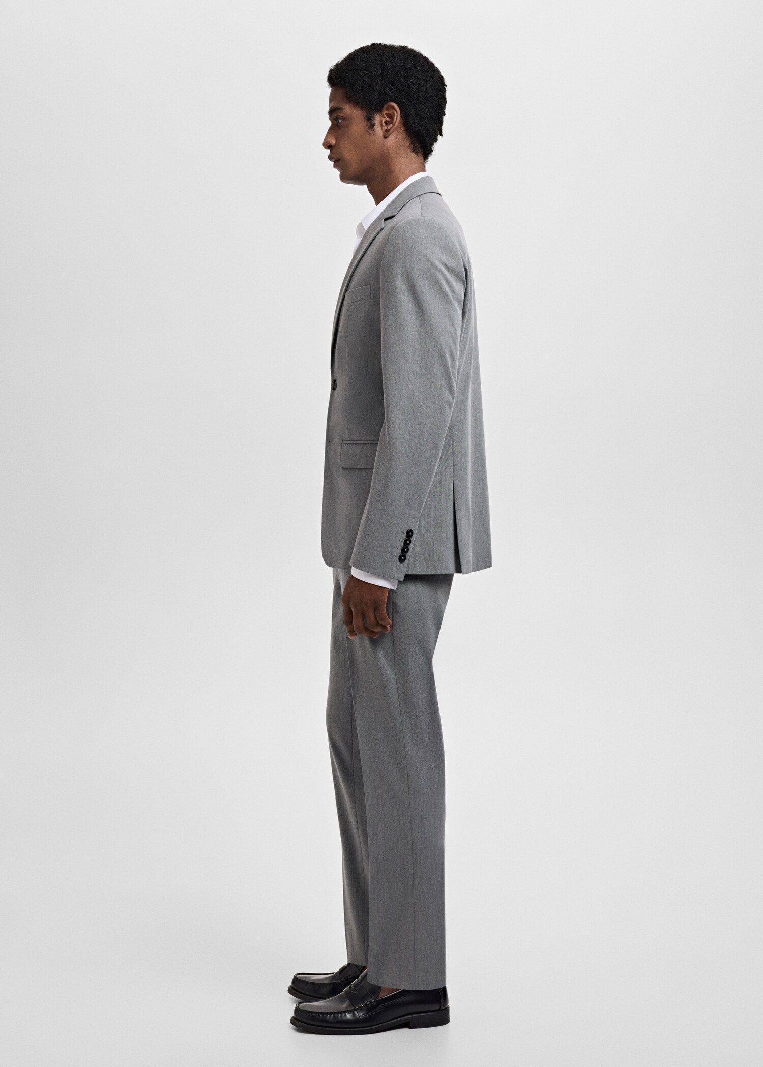 Super Slim Fit-Anzughose aus Stretchstoff - Detail des Artikels 2