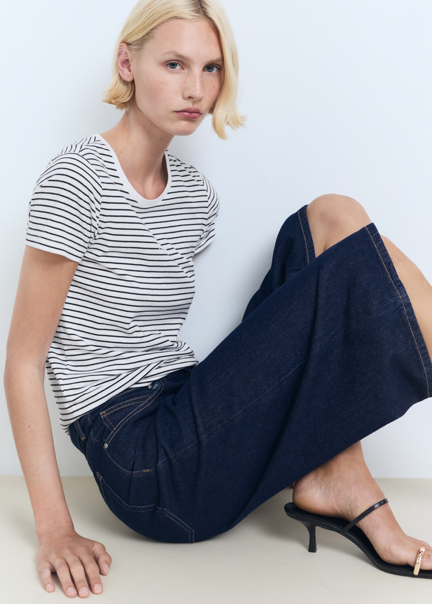 Striped logo T-shirt - Details of the article 2