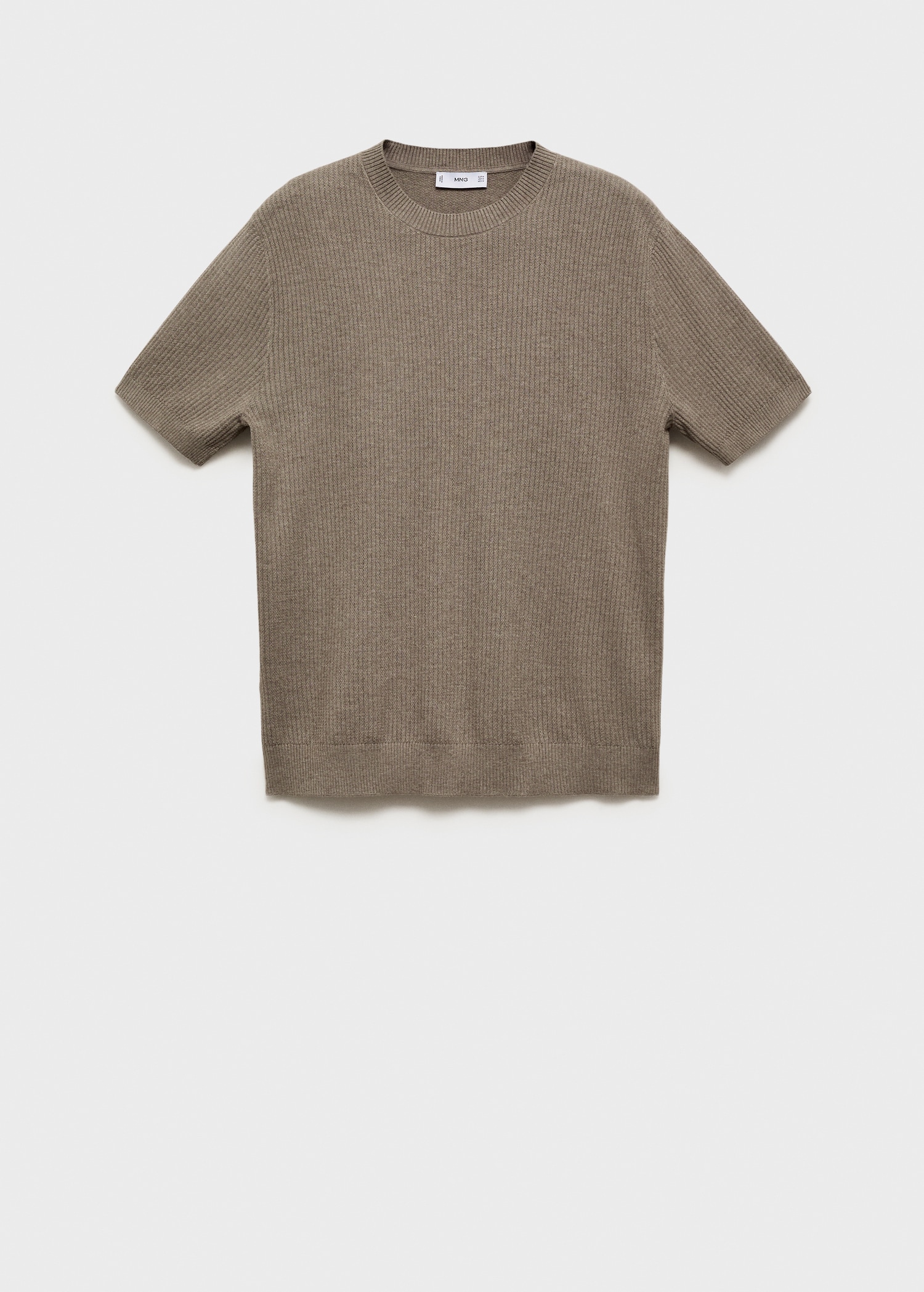 Ribbed knit t-shirt