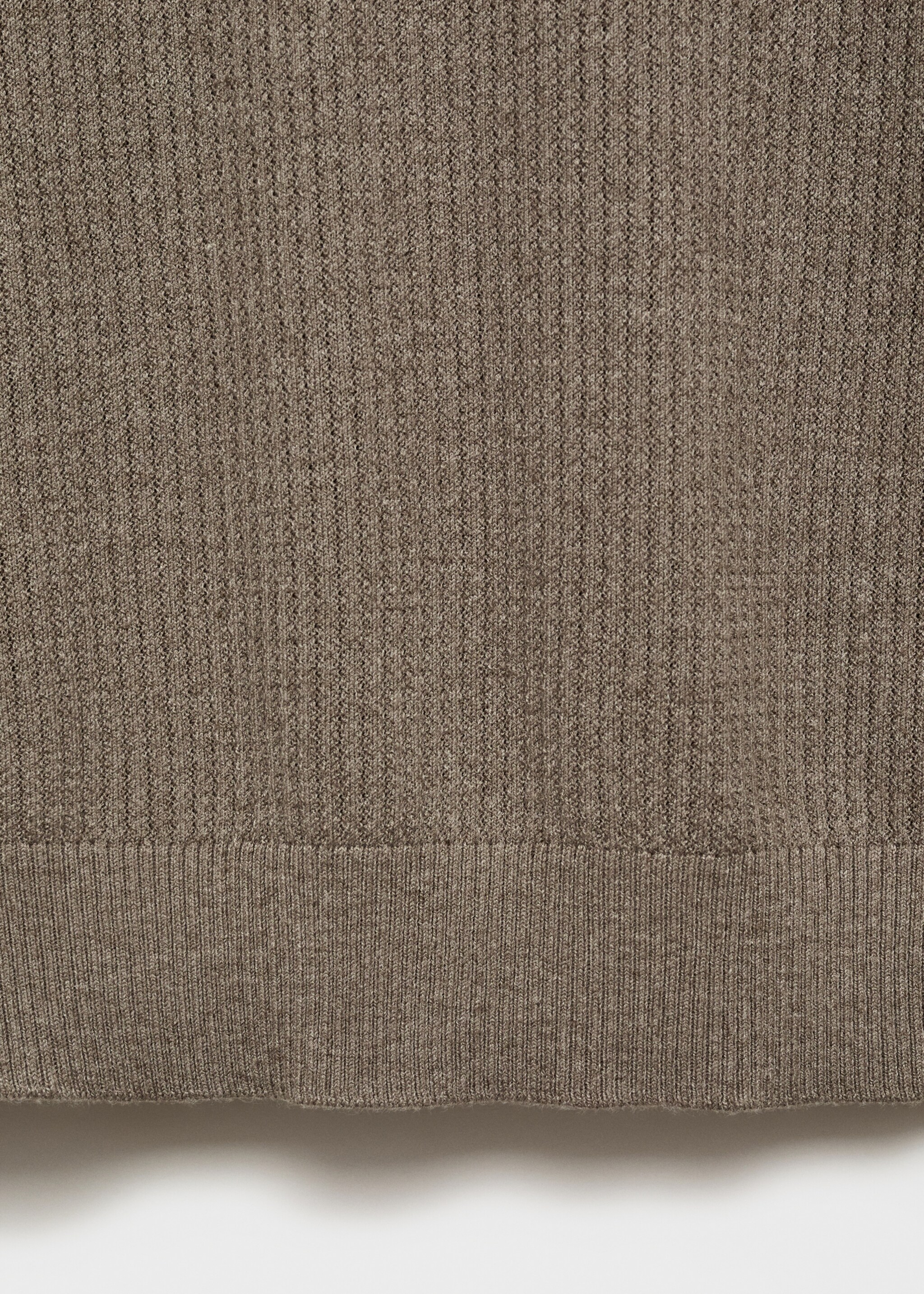 T-shirt maille côtelée - Détail de l'article 0