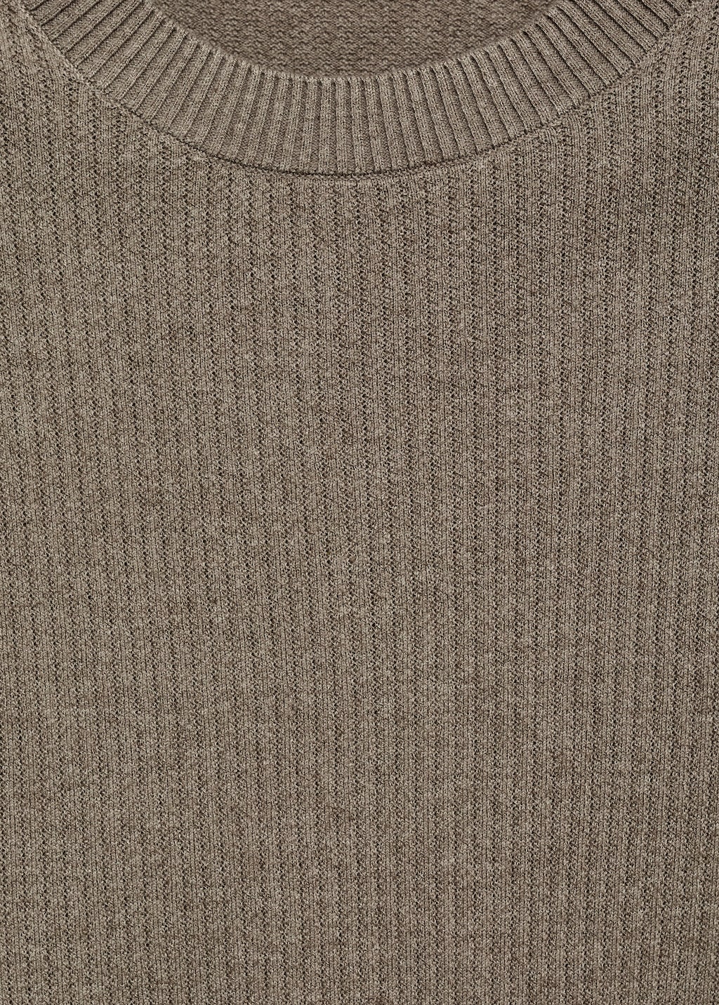 Ribbed knit t-shirt